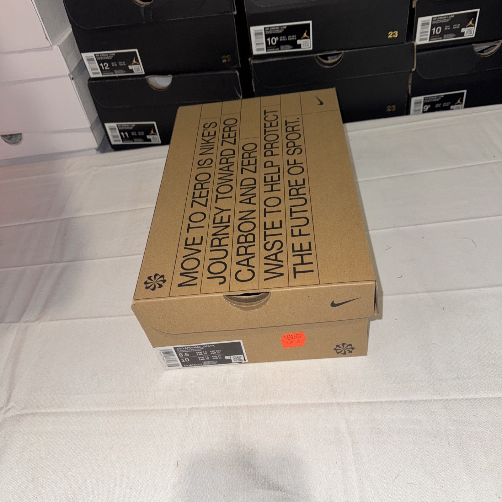 Nike Air VaporMax 2023 Men's Sneakers Black/White, Flyknit, DV1678 001 Size 8.5