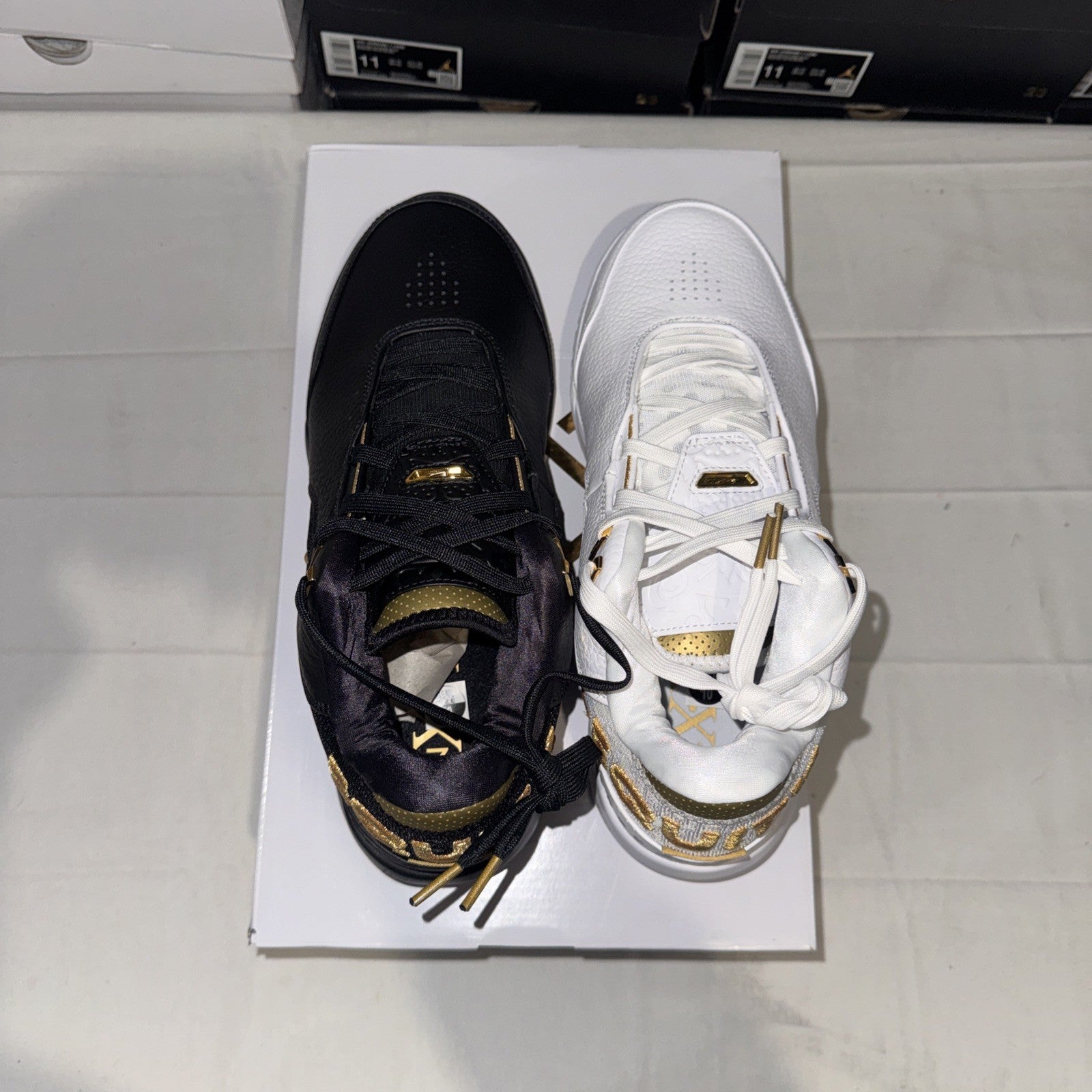 Nike Zoom LeBron NXXT Gen AMPD Equity White-Gold-Black, Size 10, FJ1566-103