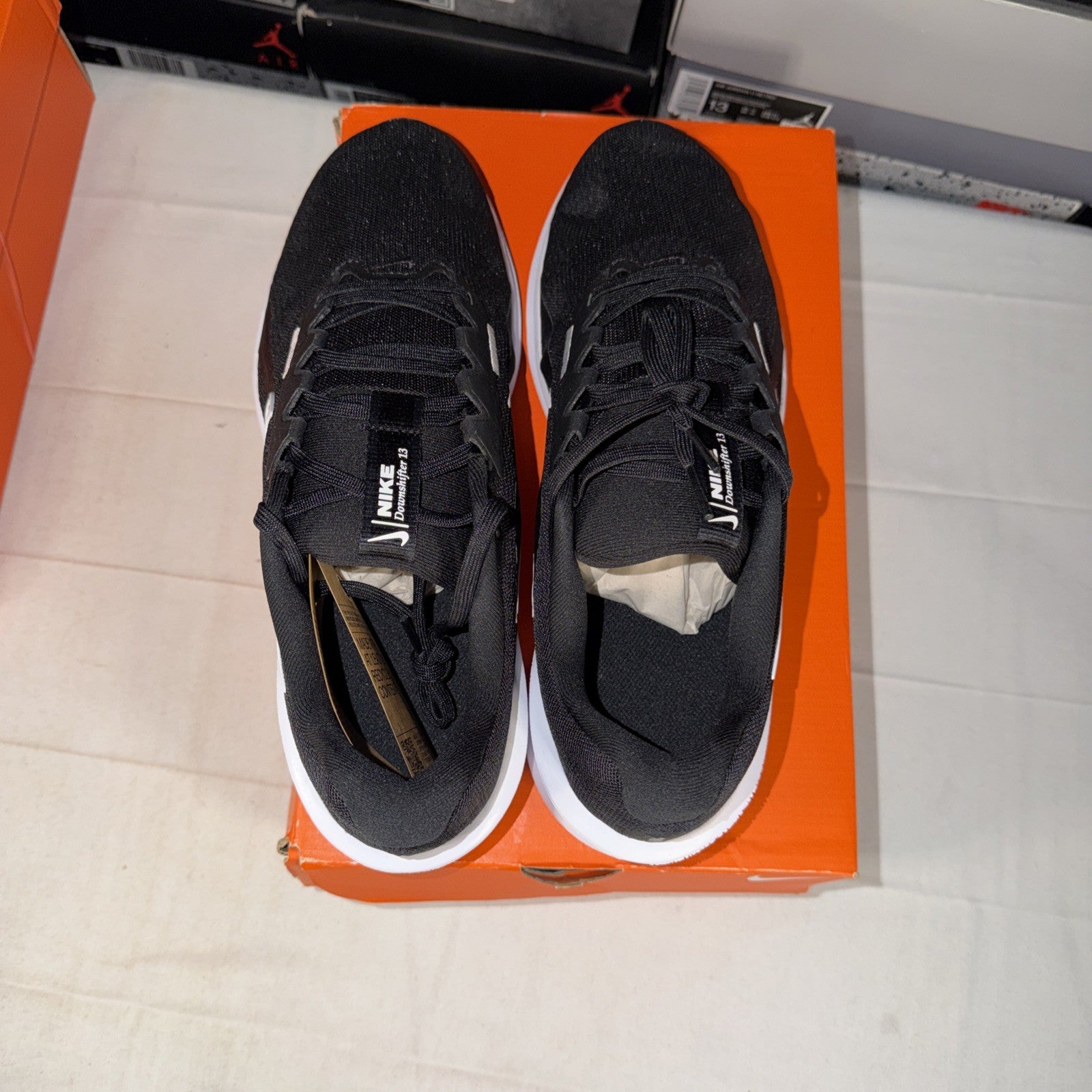 Nike Downshifter 13 Black/White-DK Smoke Grey Size 10.5M FD6454 001