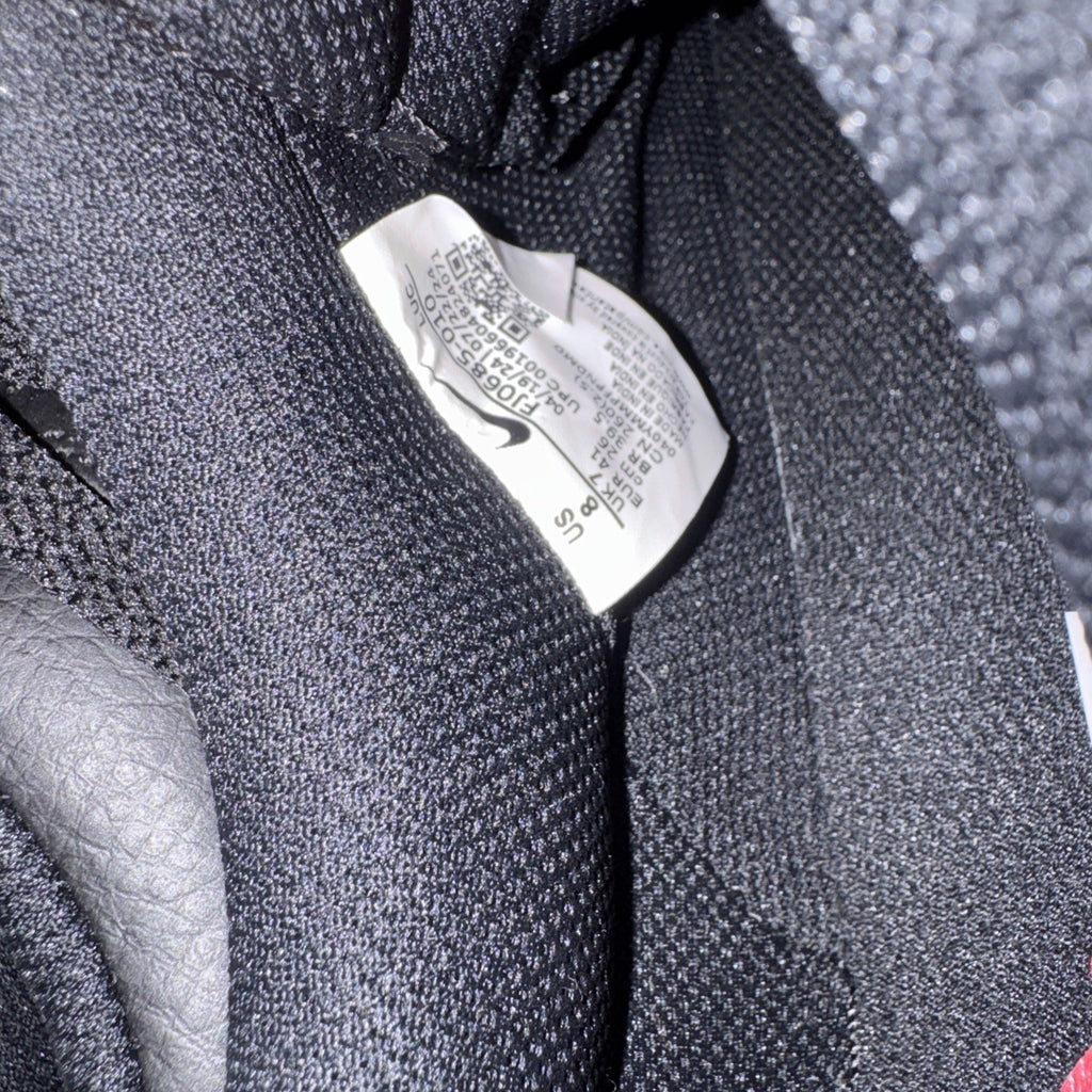 Nike Court Vision Low Top Shoes Black/Red, Size 8, FJ0685-010