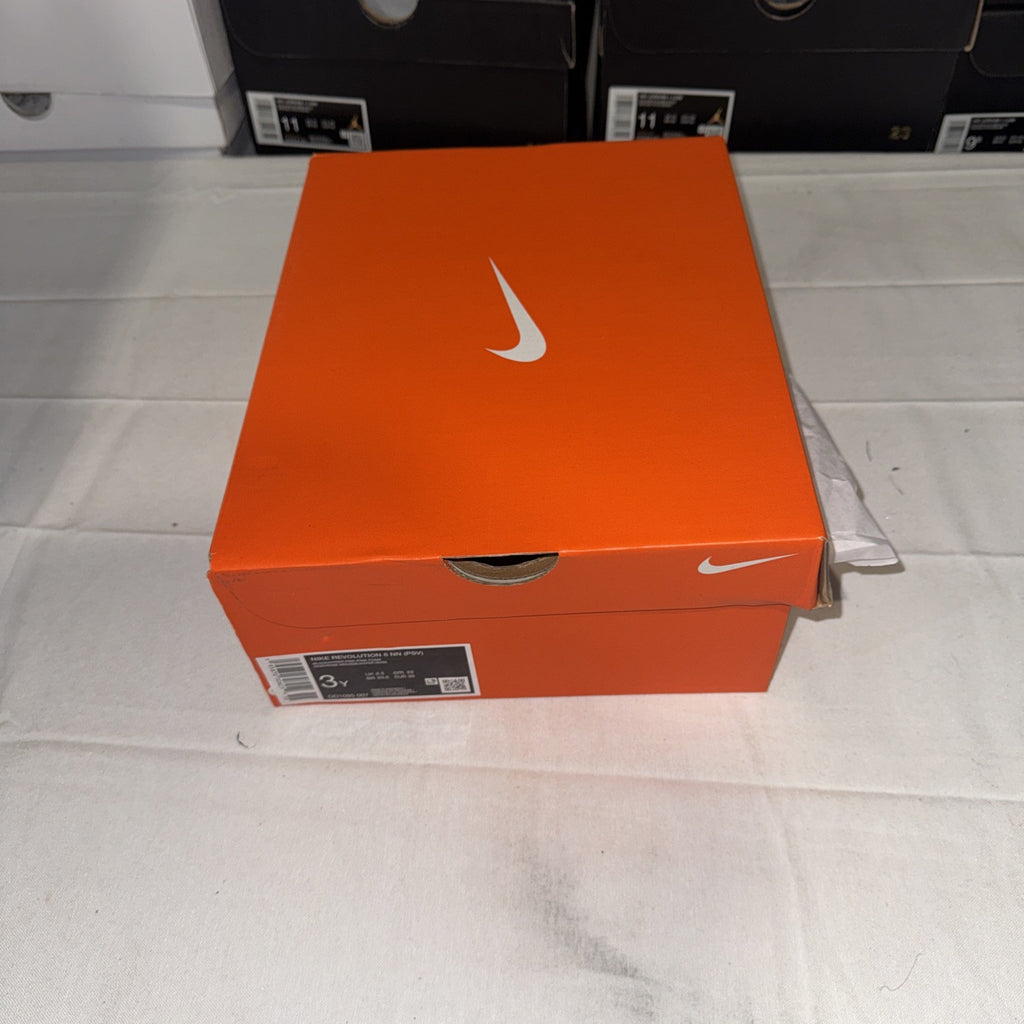 Nike Revolution 6 Black Hyper Pink Running Shoes Size 3Y, DD1095-007