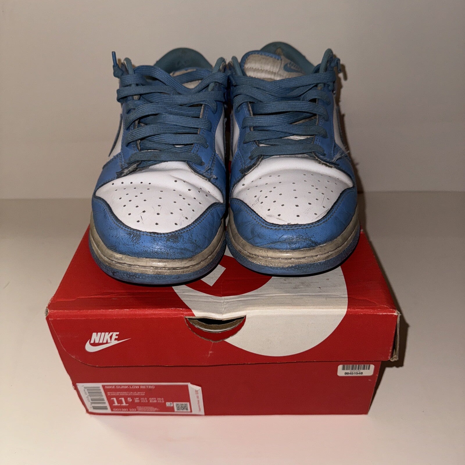 Size 11.5 - Nike Dunk Low University Blue