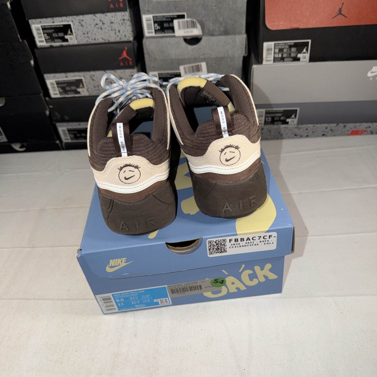 Travis Scott x Zoom Field Jaxx HQ3072-400 Size 9.5M