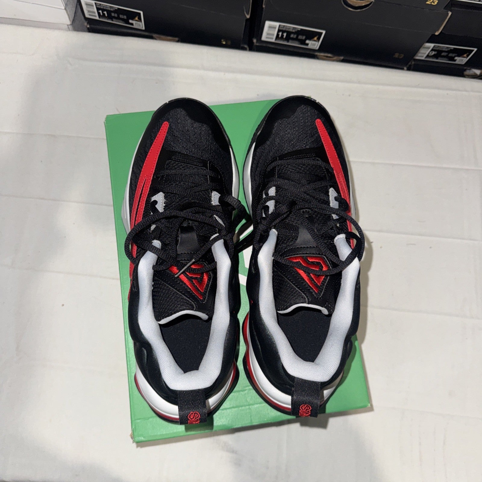 Nike Giannis Immortality 3 Sneakers Black/University Red, Size 10.5, DZ7533-004