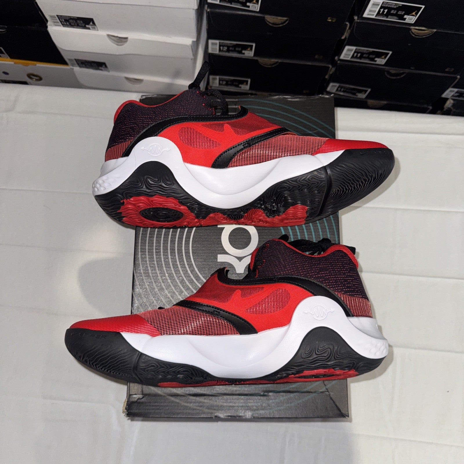 Nike KD Trey 5 x DD9538-006 University Red Black Sneakers, Size 12 US