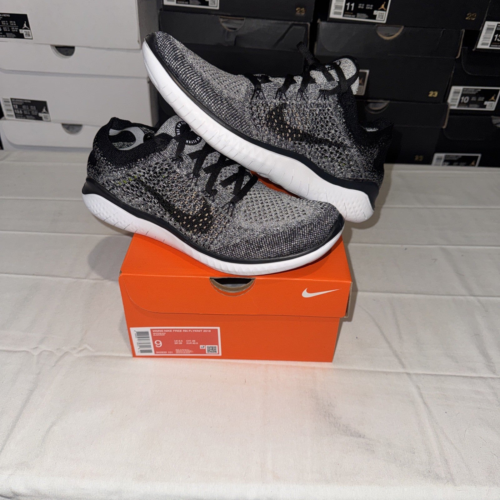 Nike Free RN Flyknit Women's Running Shoes Size 9 942839-101