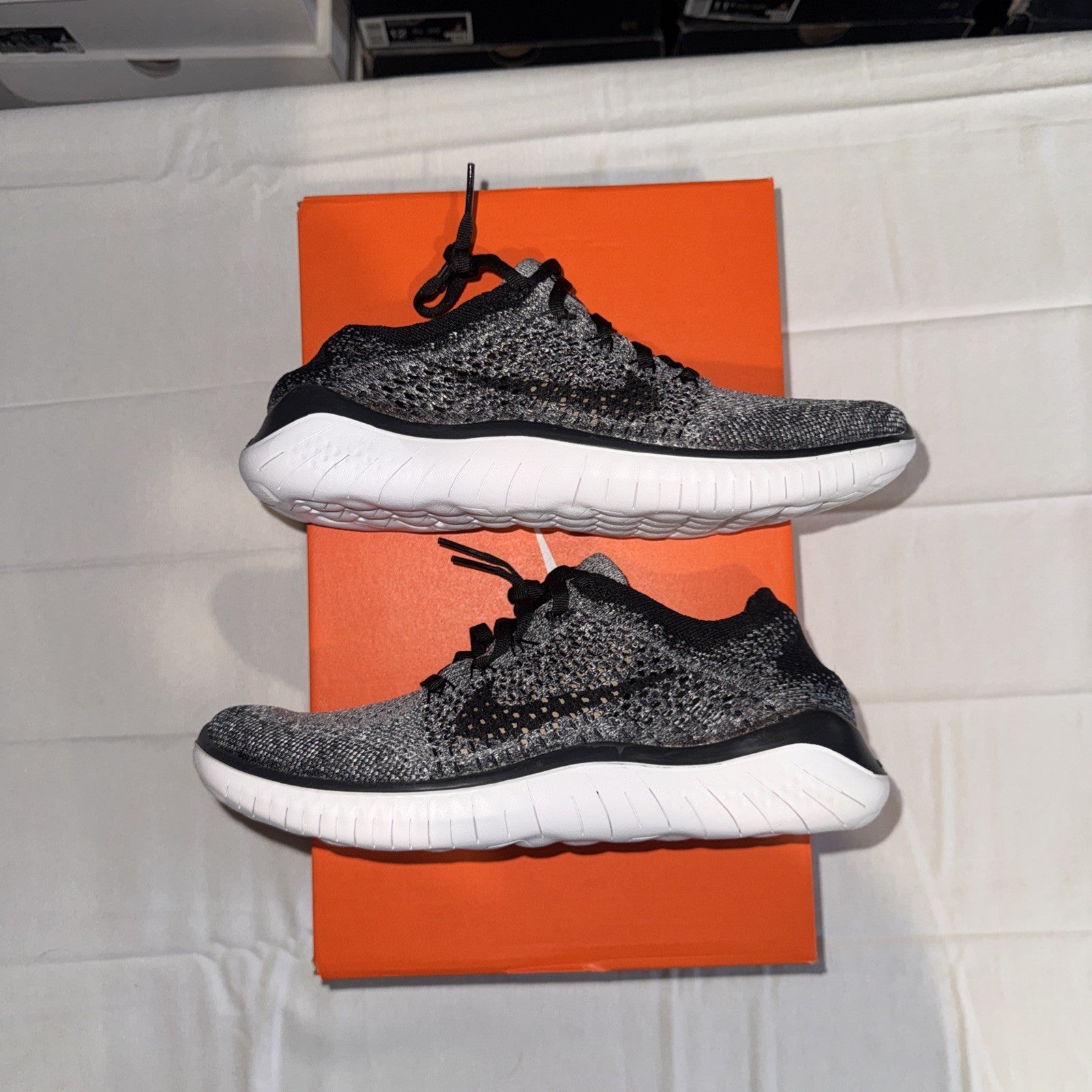 Size 8 - Nike Free RN Flyknit 2018 White Black W