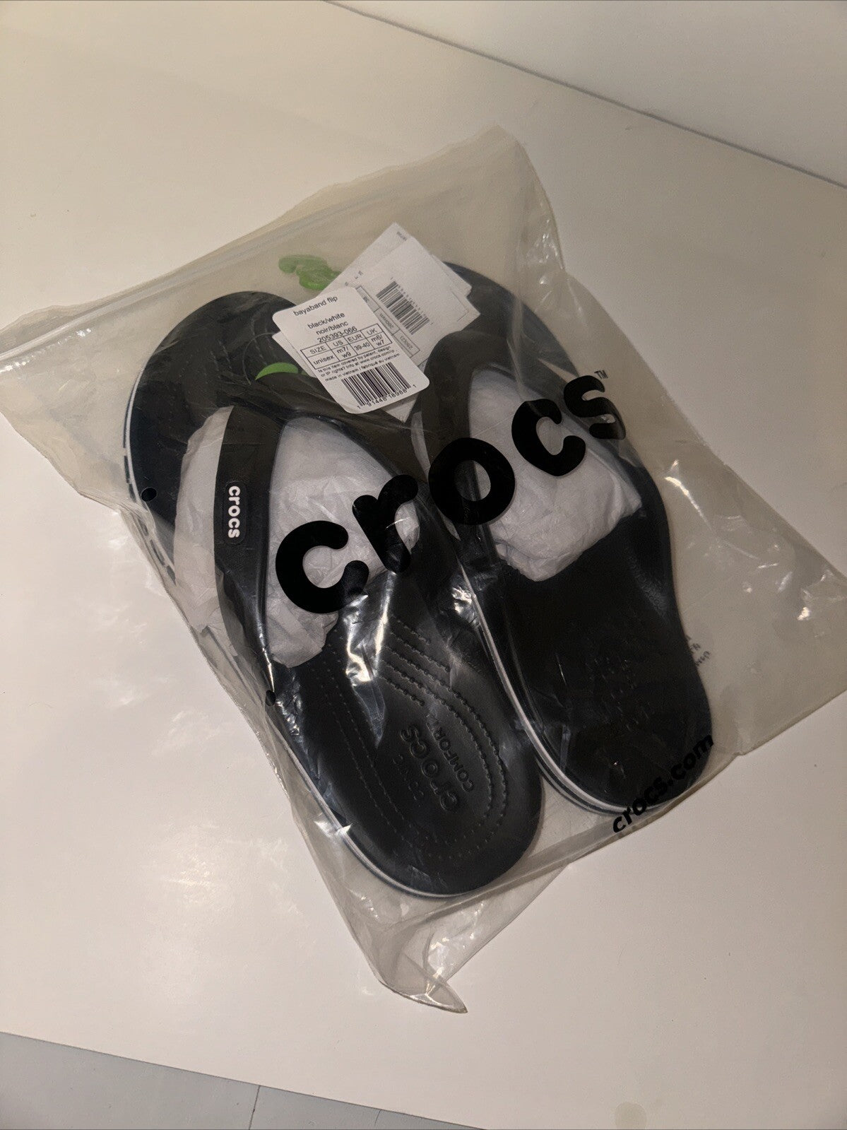 Size 7M/9W Crocs Men's and Women's Sandals Bayaband Flip Flops Waterproof Shoes