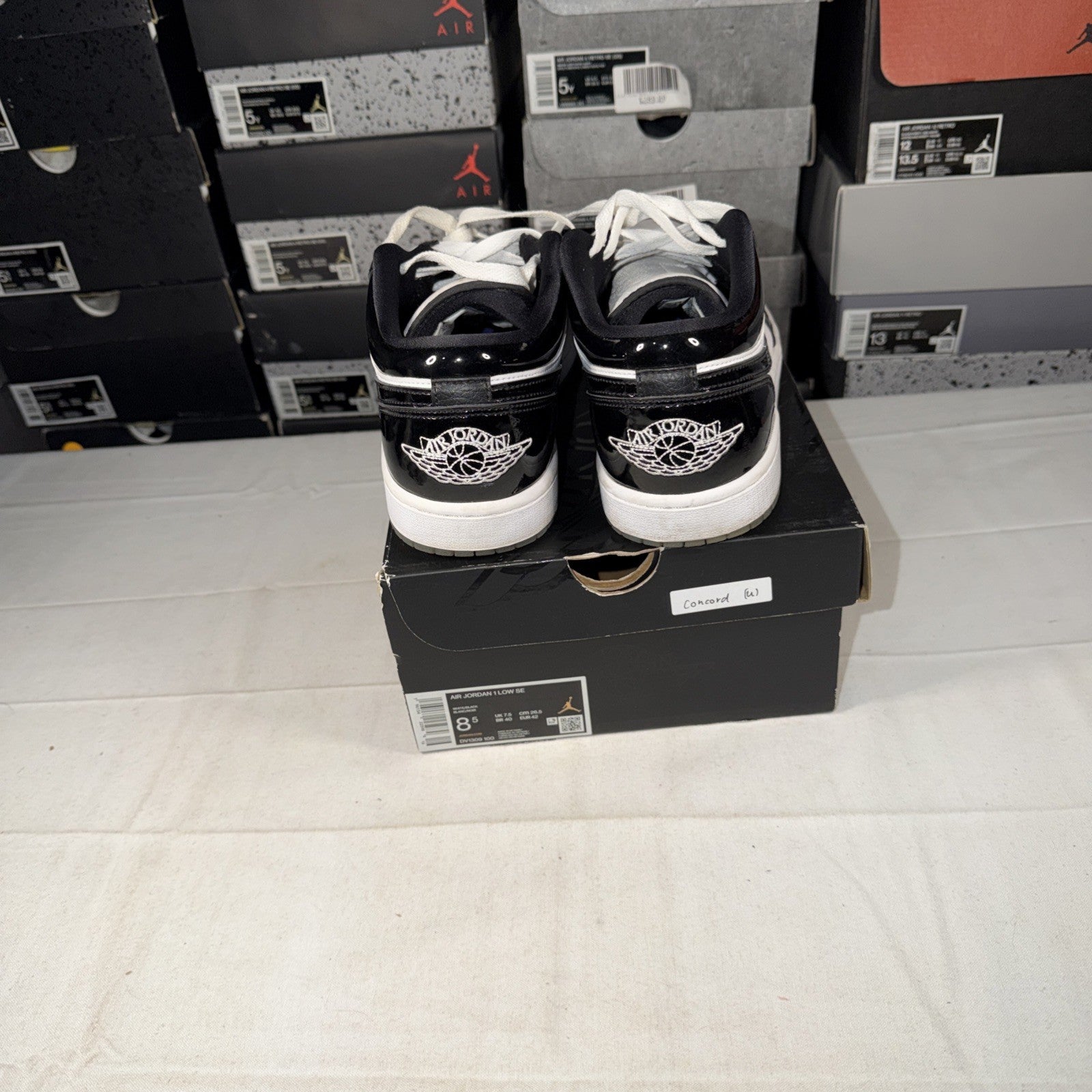 Size 8.5 Mens- Nike Air Jordan 1 Low SE Concord Men's Shoes - DV1309 100- No Box