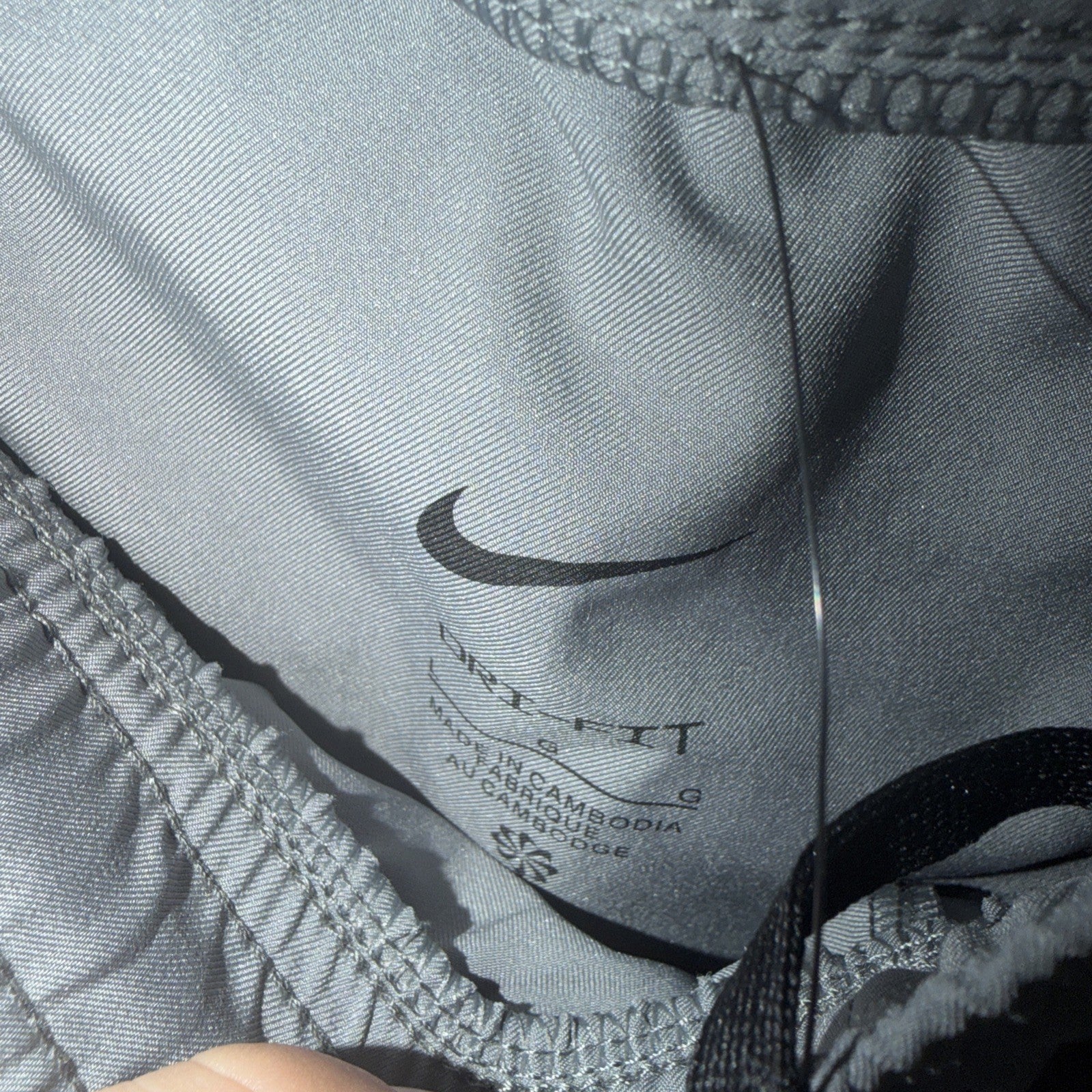 NWOT Nike Dri-FIT Challenger Mens Sz L Woven Running Pants Smoke Grey 0115-0116