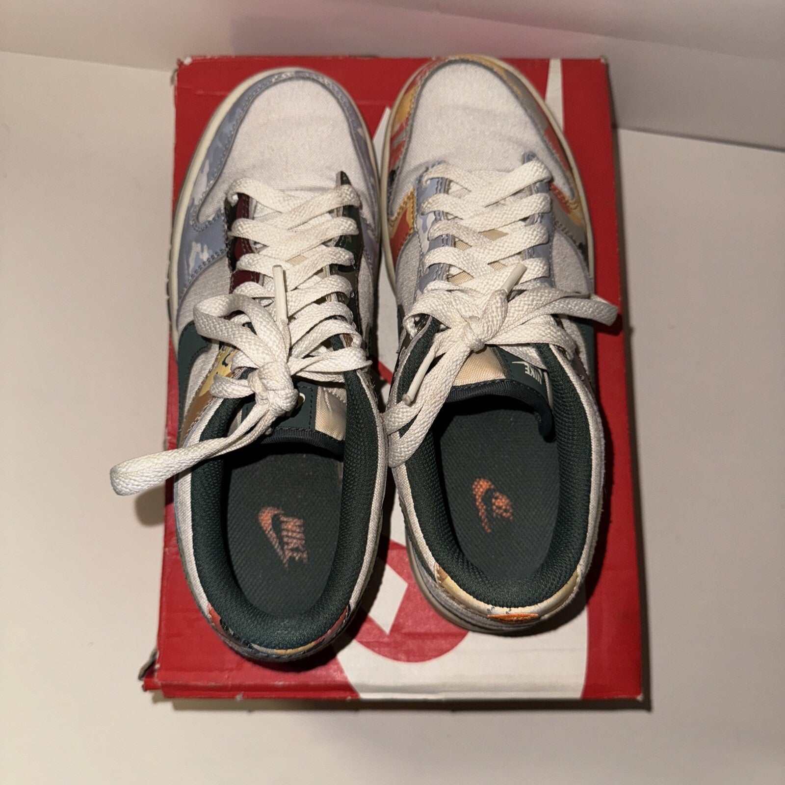 Nike Dunk Low SE Sail Multi-Camo DB1909-100 ( GS ) Size 5.5Y