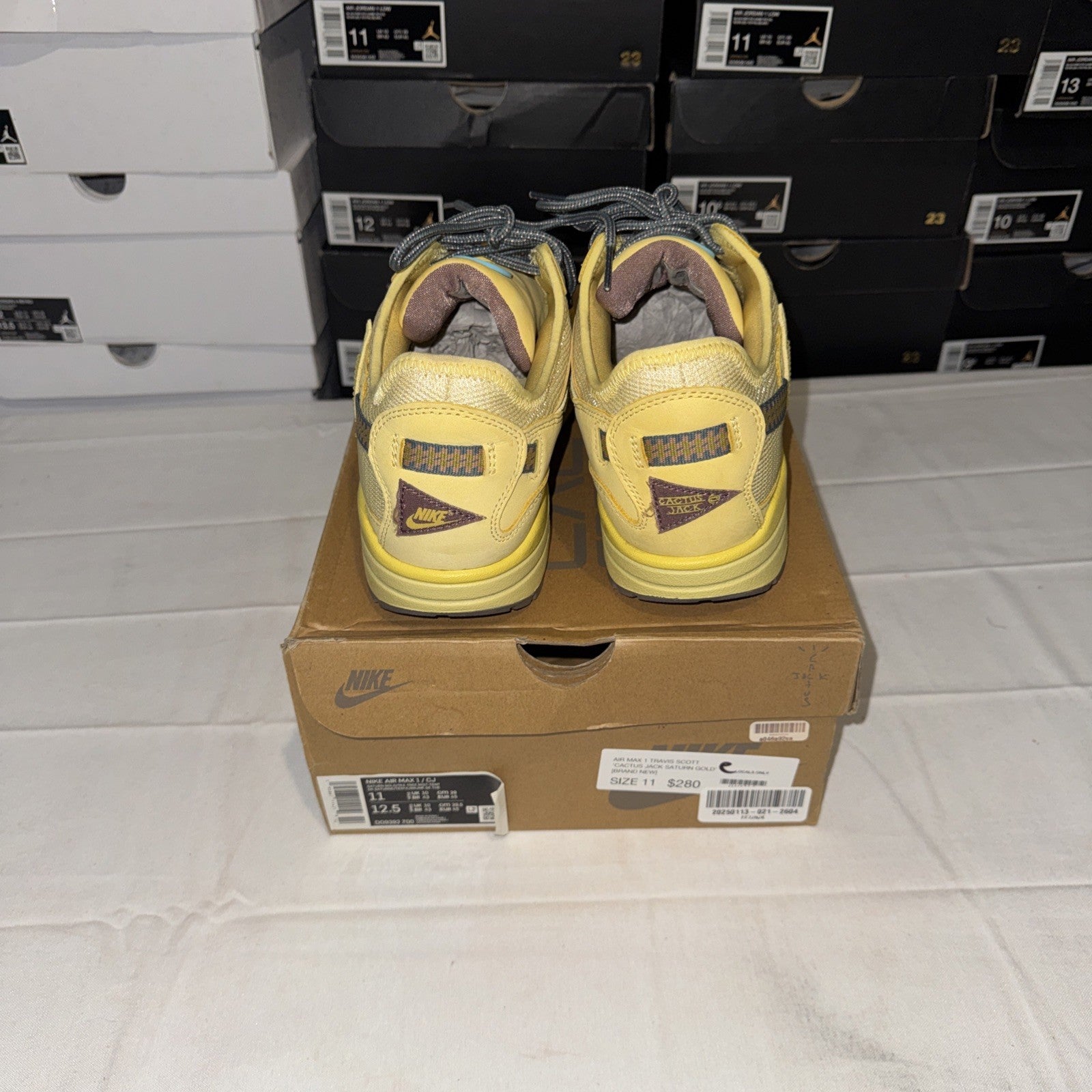 Size 11 - Nike Air Max 1 x Travis Scott Saturn Gold