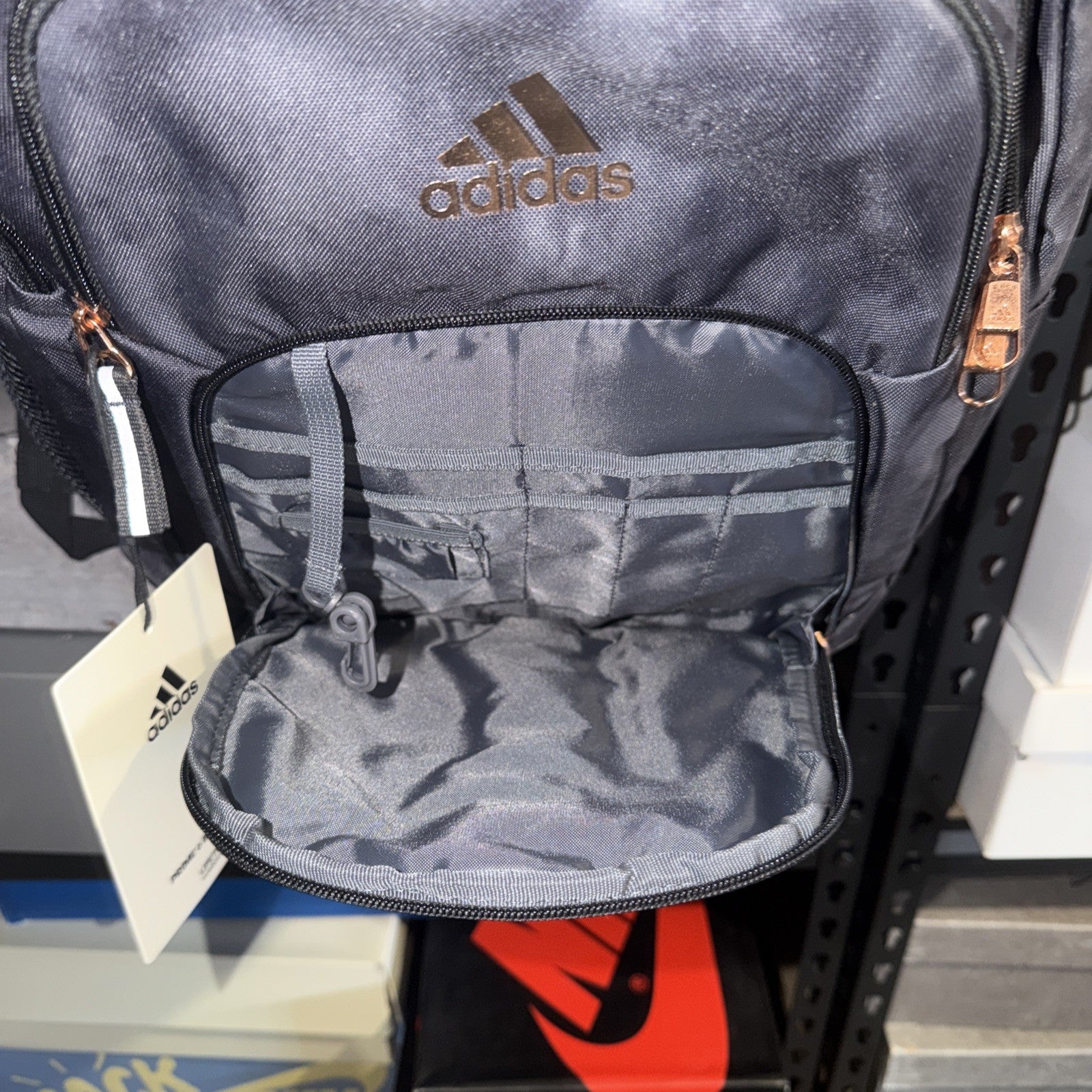 New Adidas PRIME 6 Black/ Gold Unisex Loadspring BACKPACK rrp