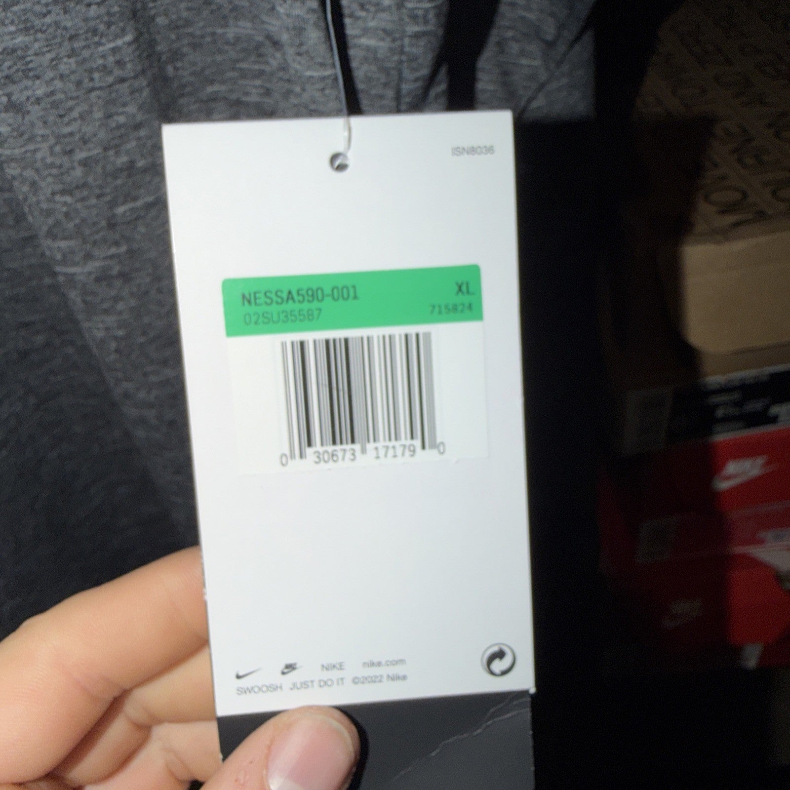 Nike Men Hydroguard Long Sleeve Swim T-Shirt Black NESSA590-001 Size XL 0113