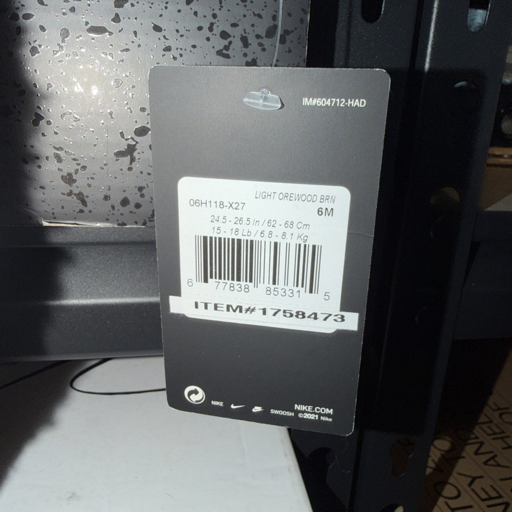 Nike Toddler Fuzzy Suit Light Orewood Brown Pink 6 Months  NWT 0102