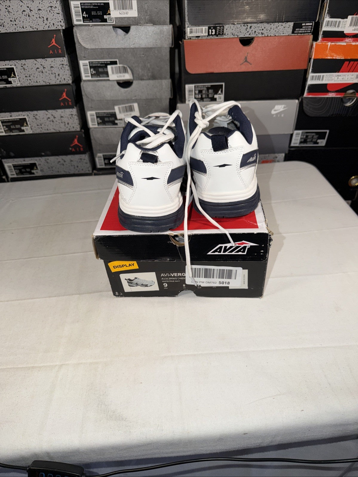 Avia Verge Men's Trainers White Navy Blue Size 9 A1313MWD