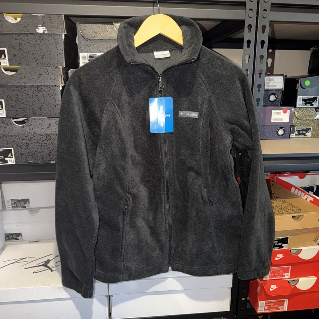 *NEW* Columbia Black Benton Springs Full Zip Jacket Cozy Fall Winter, Small 0095