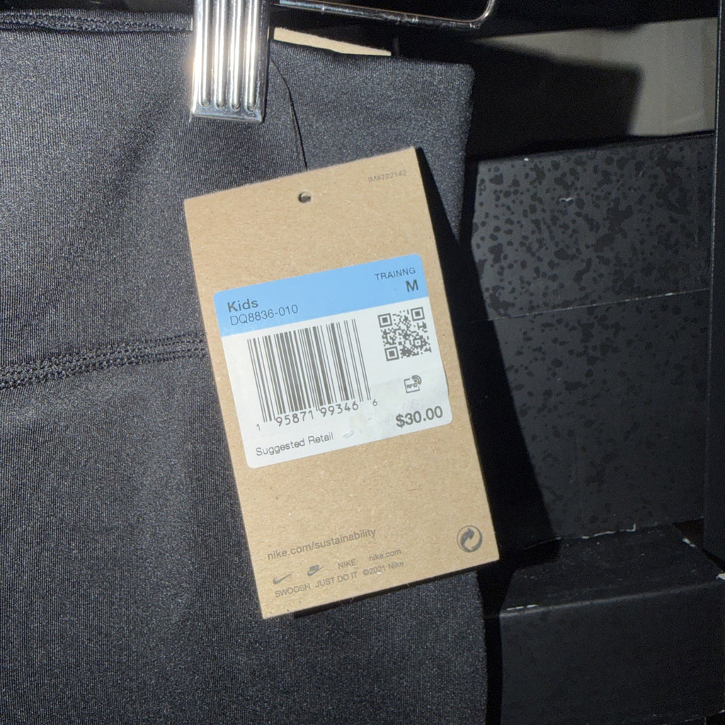 Nike - Junior's Girl's Dri-FIT One Leggings, Black, Size Medium 0182