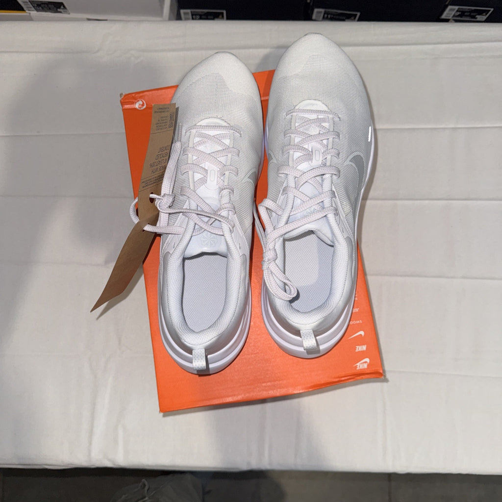 Nike Men's Downshifter 12 Running shoes White Platinum White Size 12 New