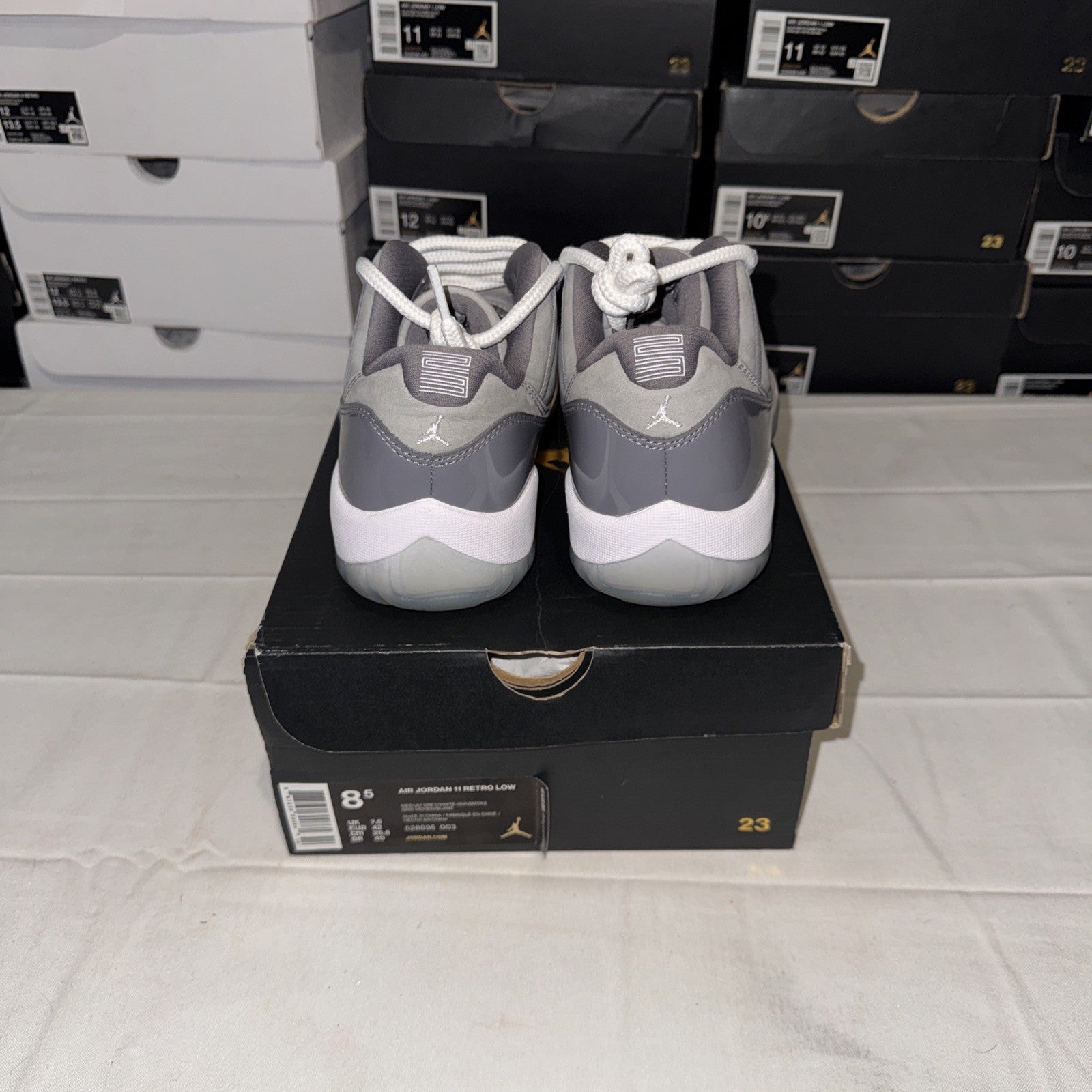 Size 8.5 - Jordan 11 Retro Low Cool Grey 2018