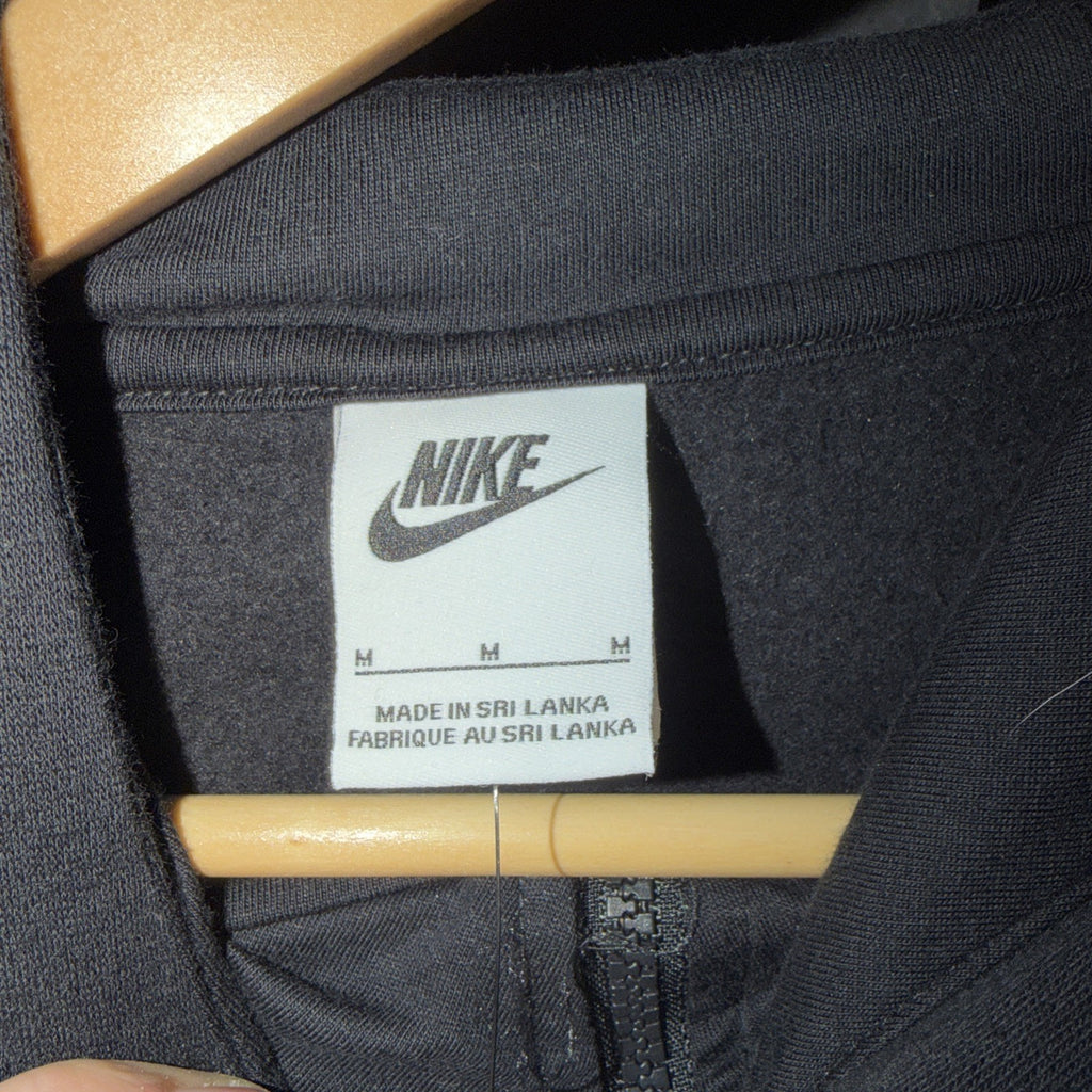 Nike Men’s Sportswear Club Fleece Black Full Zip Hoodie Size Medium 0147 & 0210