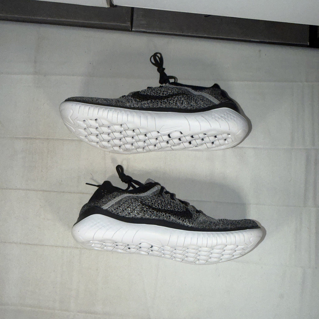 Nike Free RN Flyknit 2018 White Black 942838-101 Size 13