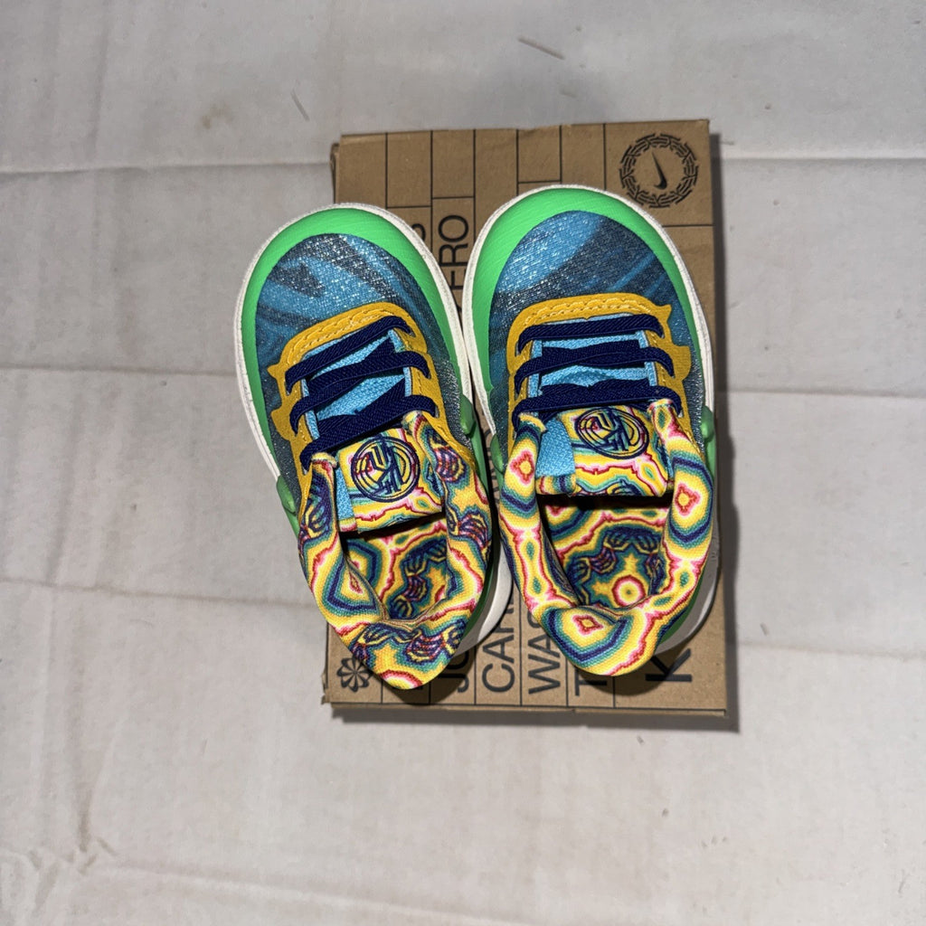 Nike Shoes Boy Size 5c Todder Kyrie 8 SE TD Baltic Blue Green Basketball sneaker