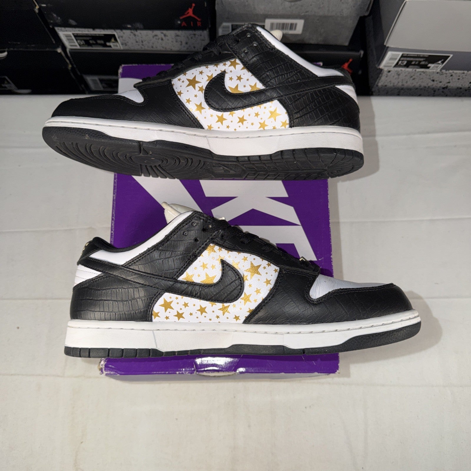 Size 10.5 - Nike SB Dunk Low Supreme Stars Black 2021