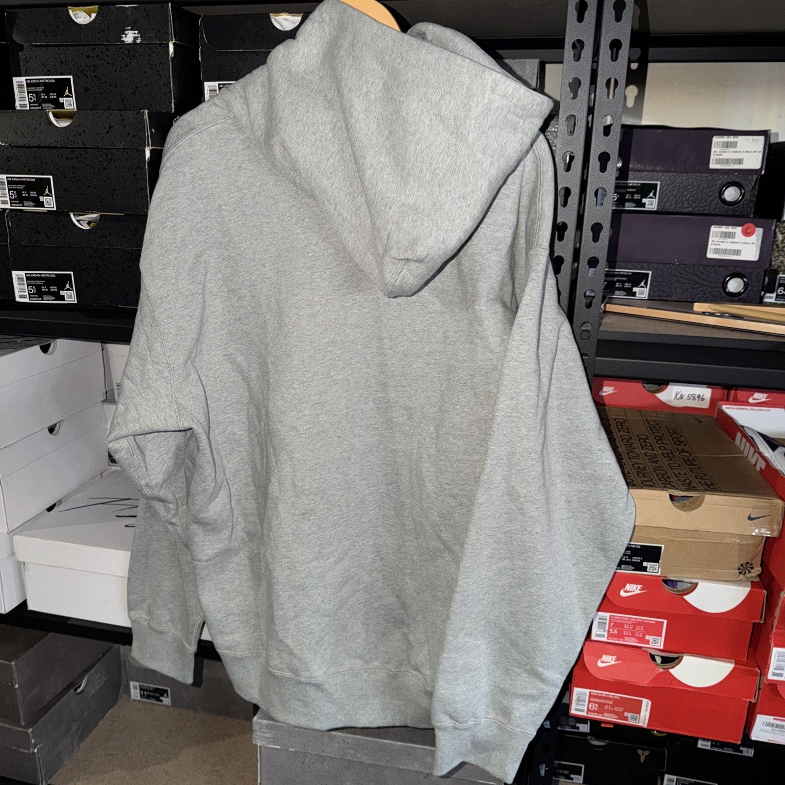 Men's L Nike Hoodie Heavyweight Sweatshirt Fleece Solo Swoosh 0140