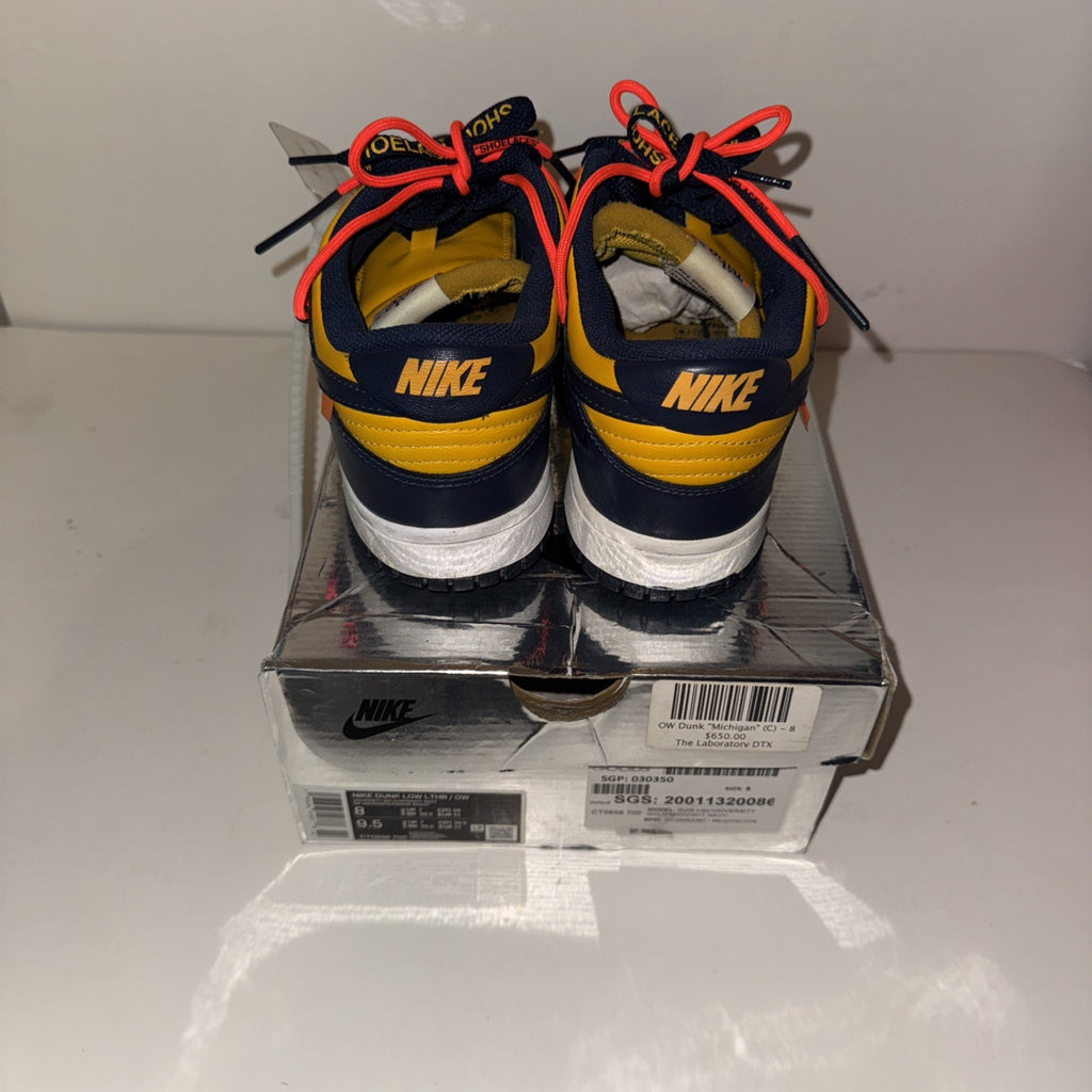 Size 8 - Nike Dunk Low x OFF-WHITE University Gold 2019