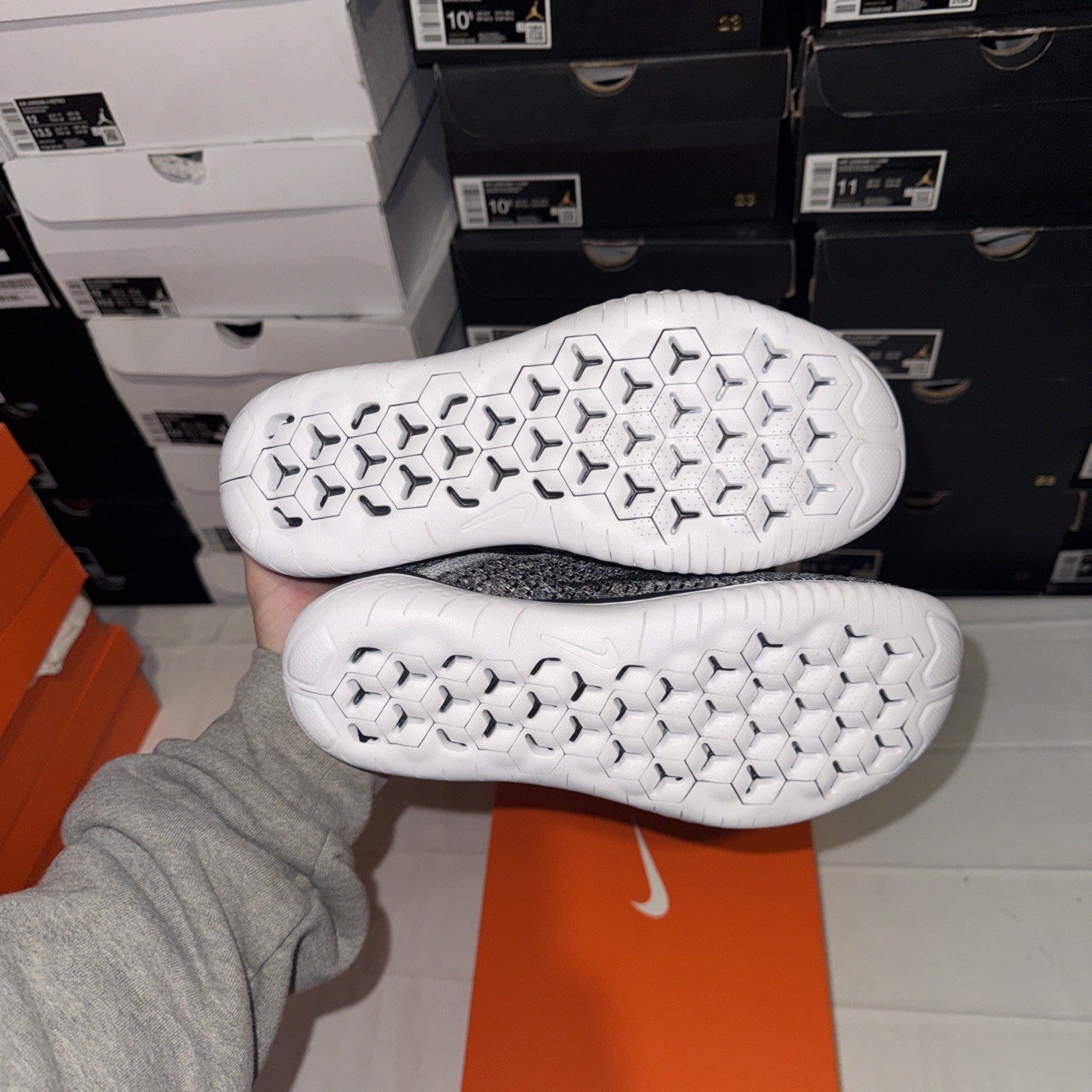 Nike Free RN Flyknit Women's Running Shoes Size 7.5 942839-101