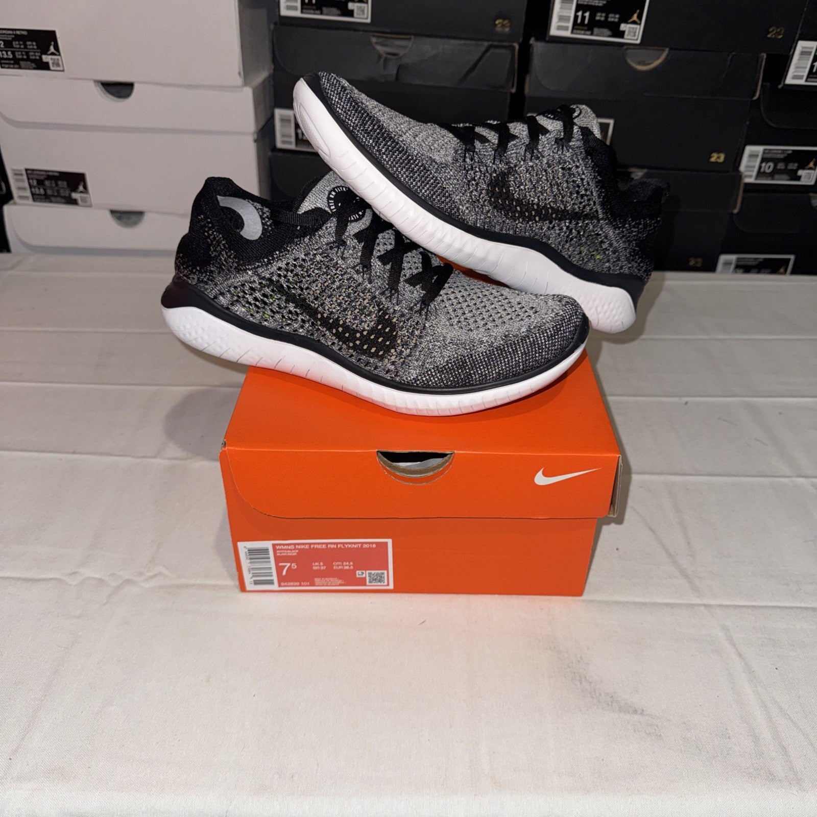 Nike Free RN Flyknit Women's Running Shoes Size 7.5 942839-101