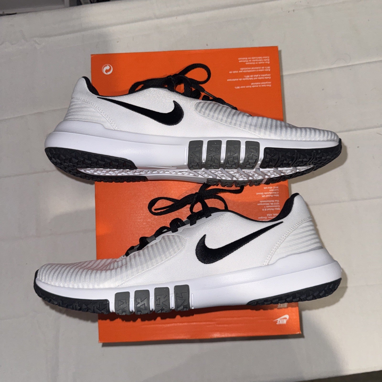 Nike Flex Control TR4 Athletic Shoes White/Black/Dark Grey, CD0197-100 Size 10.5