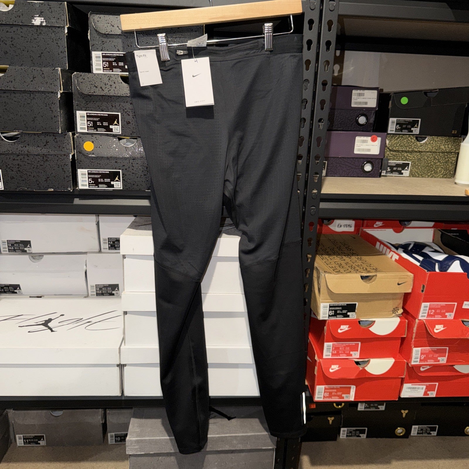 Nike Phenom Men's Dri-FIT Running Tights CZ8823-010 Black, Large, 0187