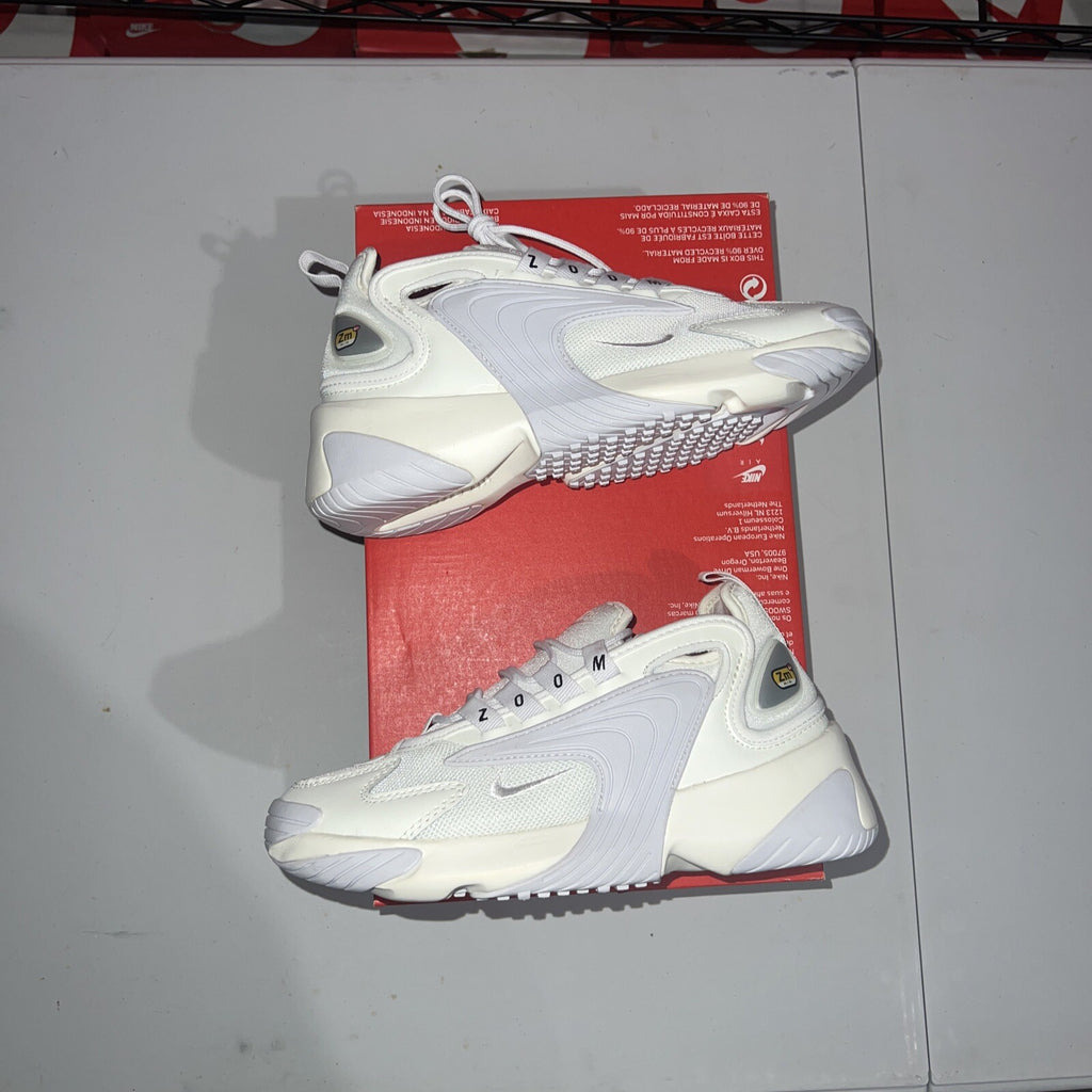 Size 5 - Nike Zoom 2K White Silver Womens Running Shoe