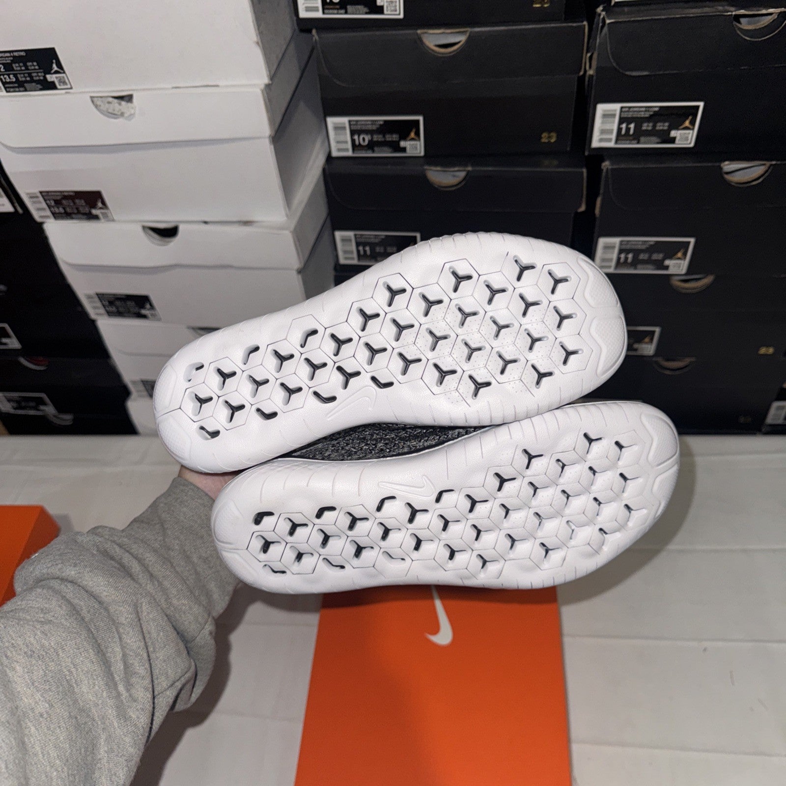 Nike Free RN Flyknit Women's Running Shoes Size 8 942839-101