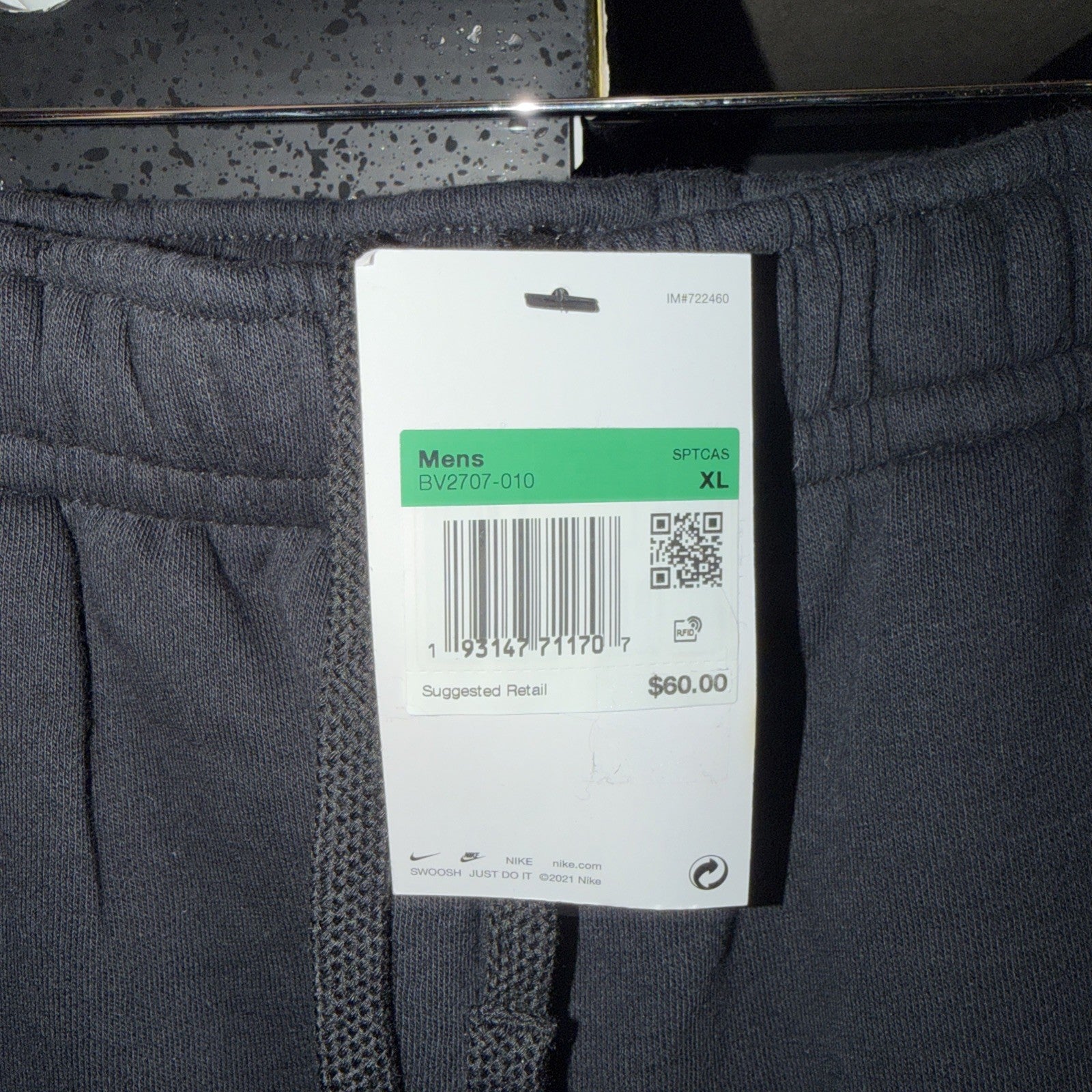 Nike (BV2707-010) Men's Sportswear Club Fleece Pants (XL, Black) 0148-0149