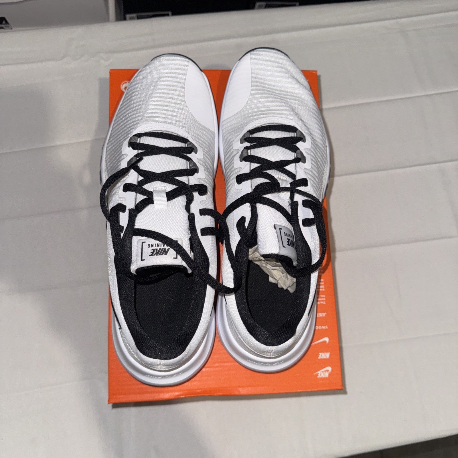 Nike Flex Control TR4 Athletic Shoes White/Black/Dark Grey, CD0197-100 SIZE 11M