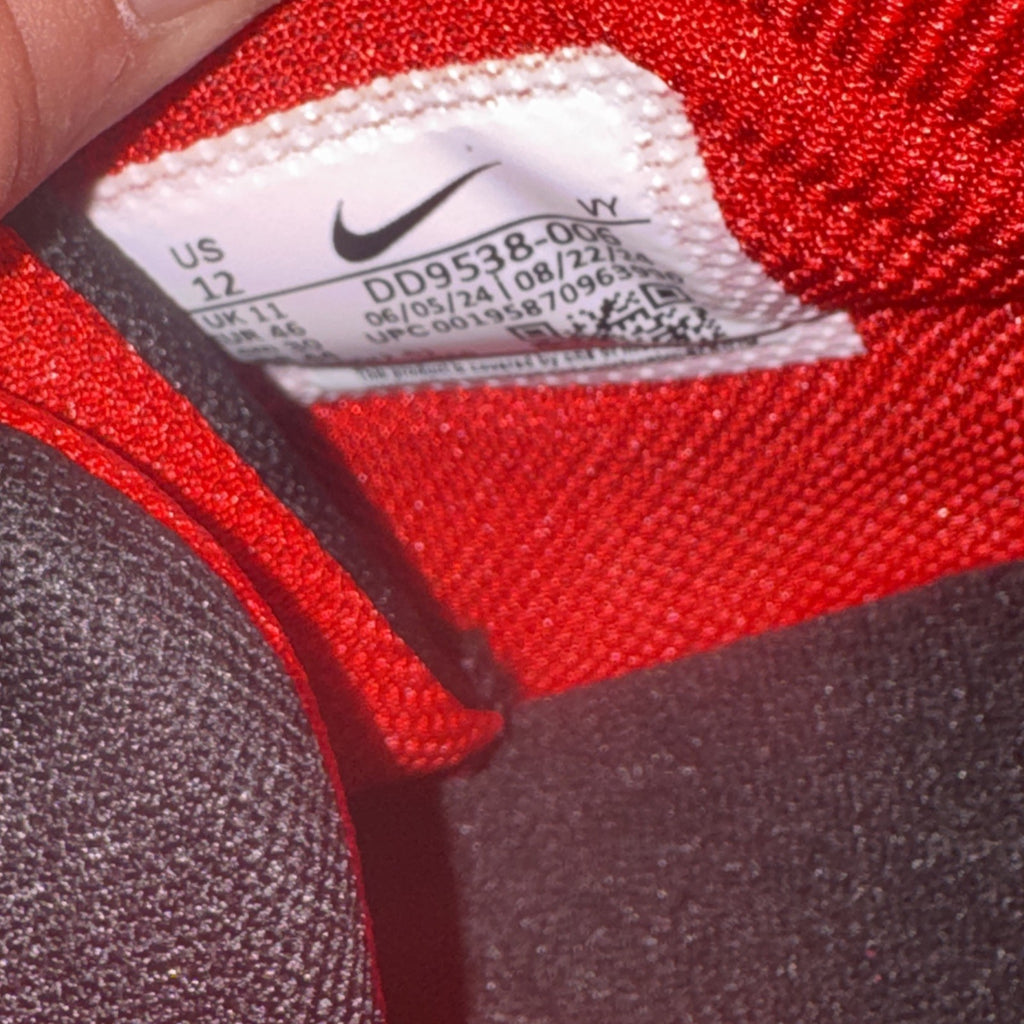 Nike KD Trey 5 x DD9538-006 University Red Black Sneakers, Size 12 US