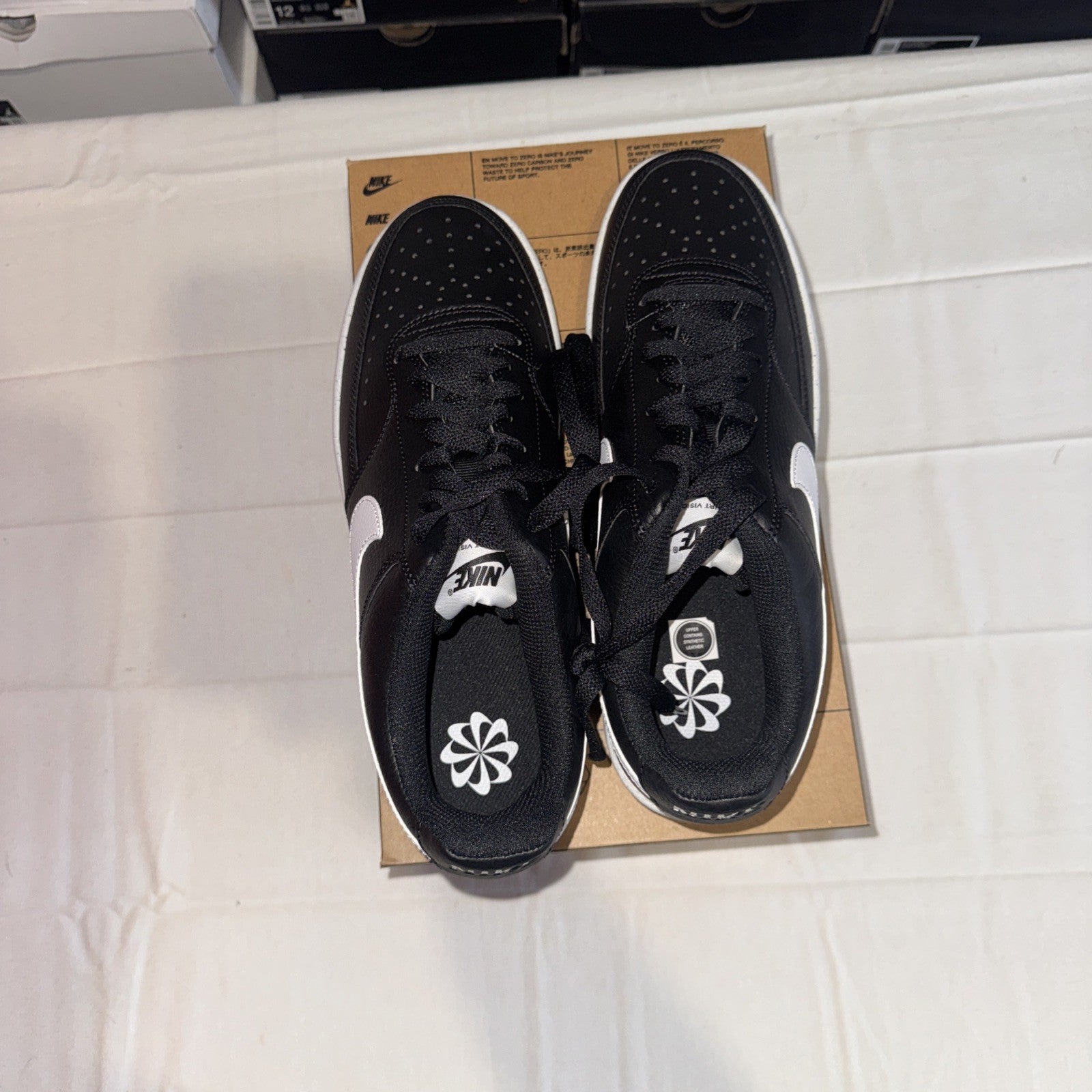 Nike Court Vision Low NN DH2987 001 Size 9.5 Black White Black