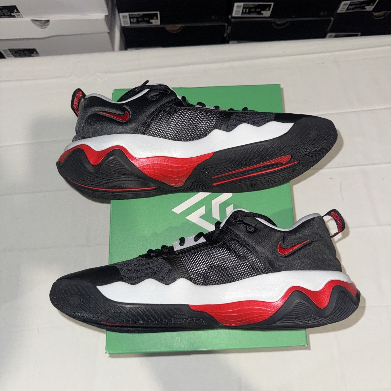 Nike Giannis Immortality 3 Sneakers Black/University Red, Size 11, DZ7533-004