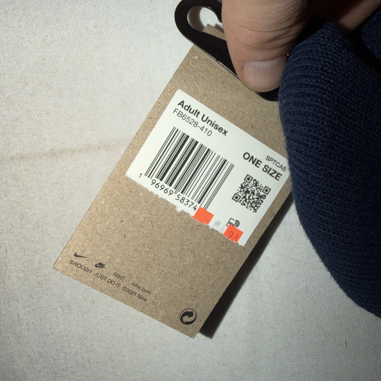 NWT NIKE SPORTSWEAR KNIT SOFT COTTON FUTURA LOGO SKI HAT URBAN NAVY BLUE 0260