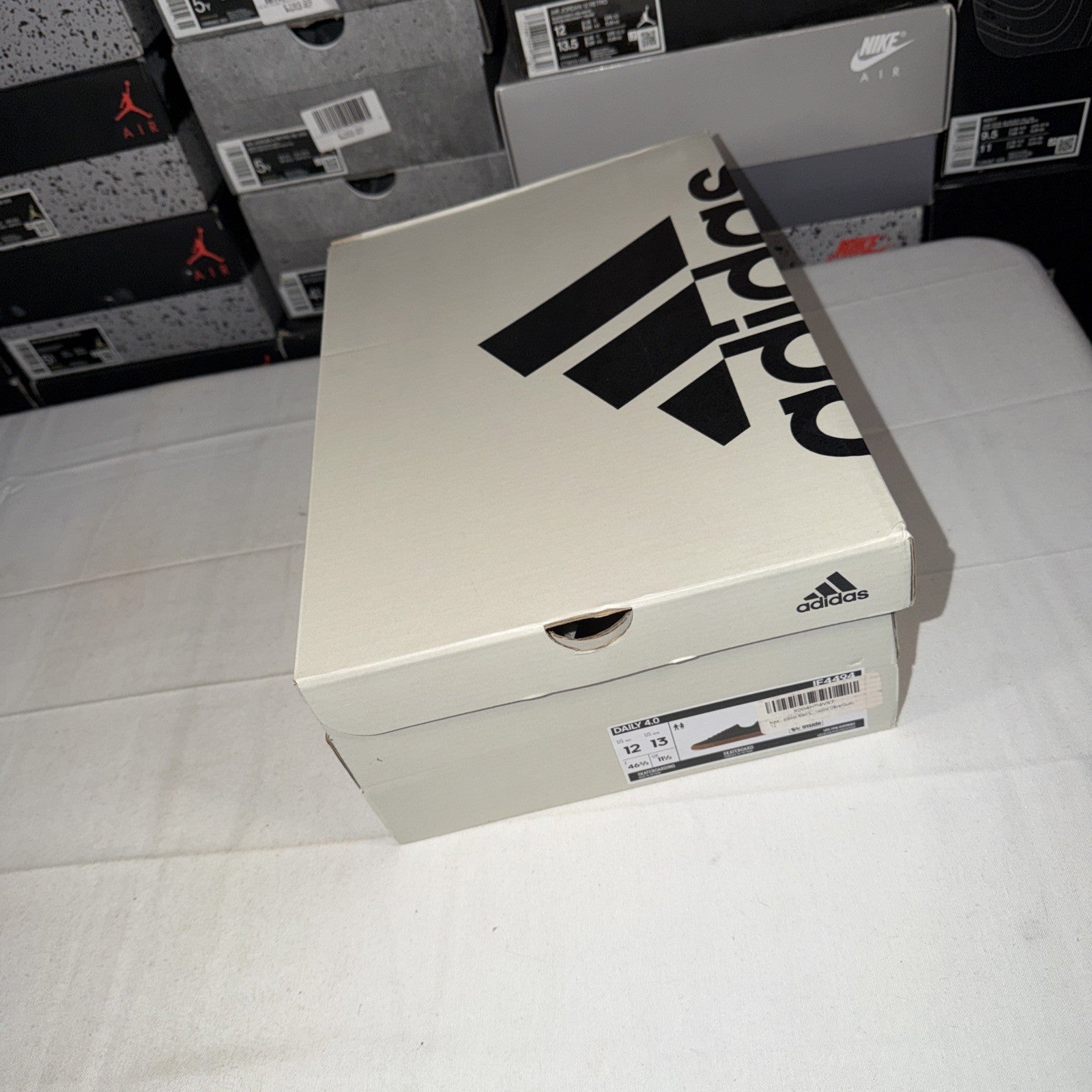 adidas Daily 4.0 Skateboarding Shoes Olive Green, Gum, Size 12 US IF4494