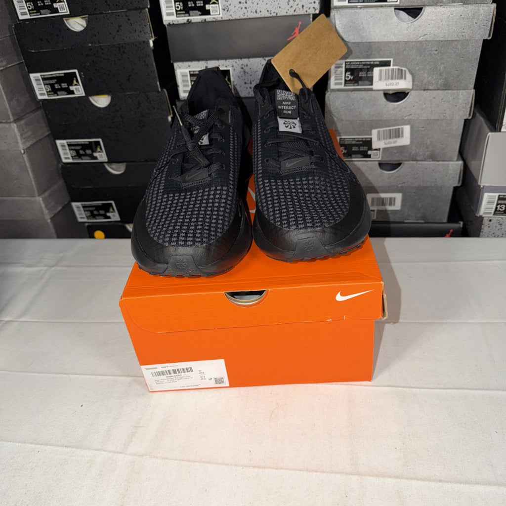 Nike Interact Run Men's Size 13 Black/Anthracite Wolf Grey FD2291-005