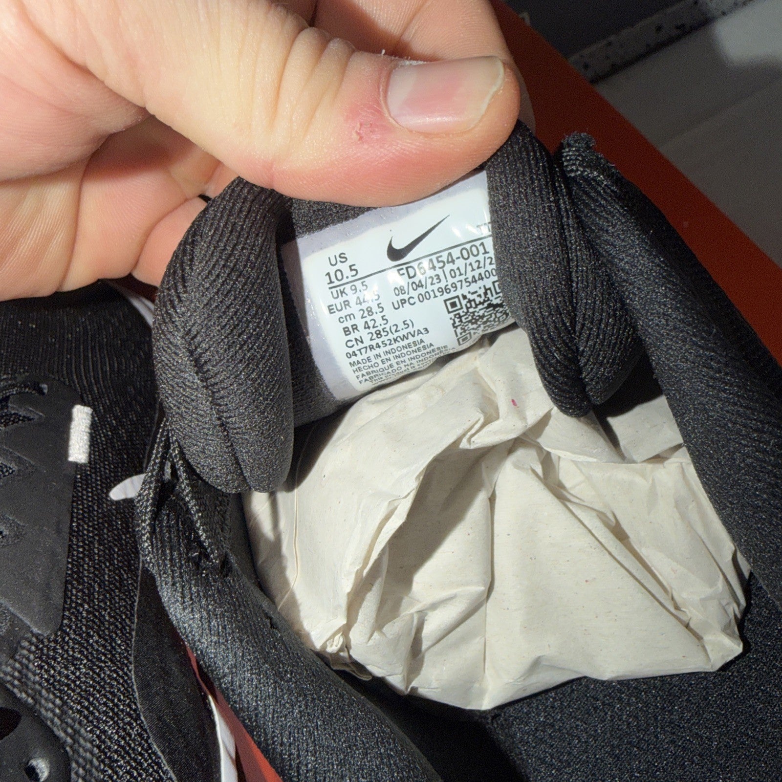 Nike Downshifter 13 Black/White-DK Smoke Grey Size 10.5M FD6454 001