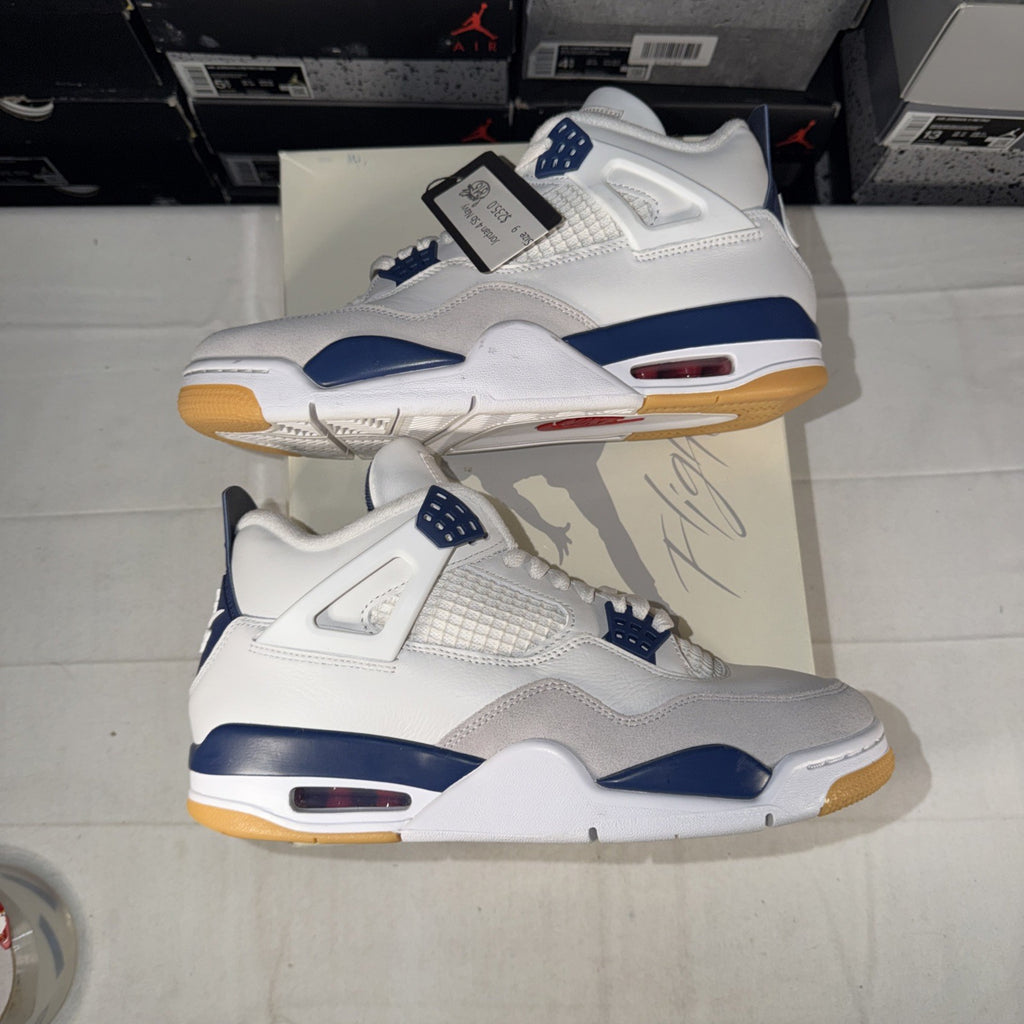 FAST SHIP! OG ALL Men's 9 Air Jordan 4 Retro SP "SB Navy" Nike DR5415-100