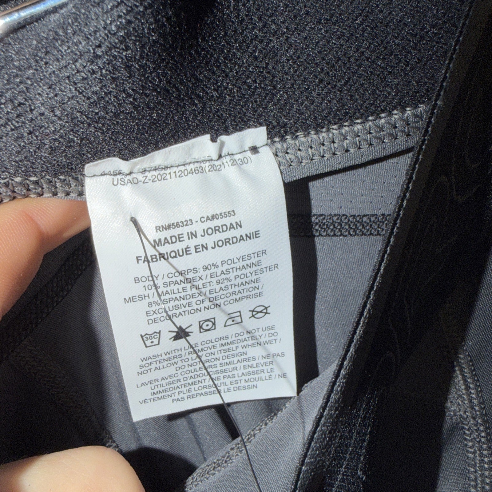 New Men's Nike Pro Full Length Dri-FIT Training Tights Grey Size L 0204-0205