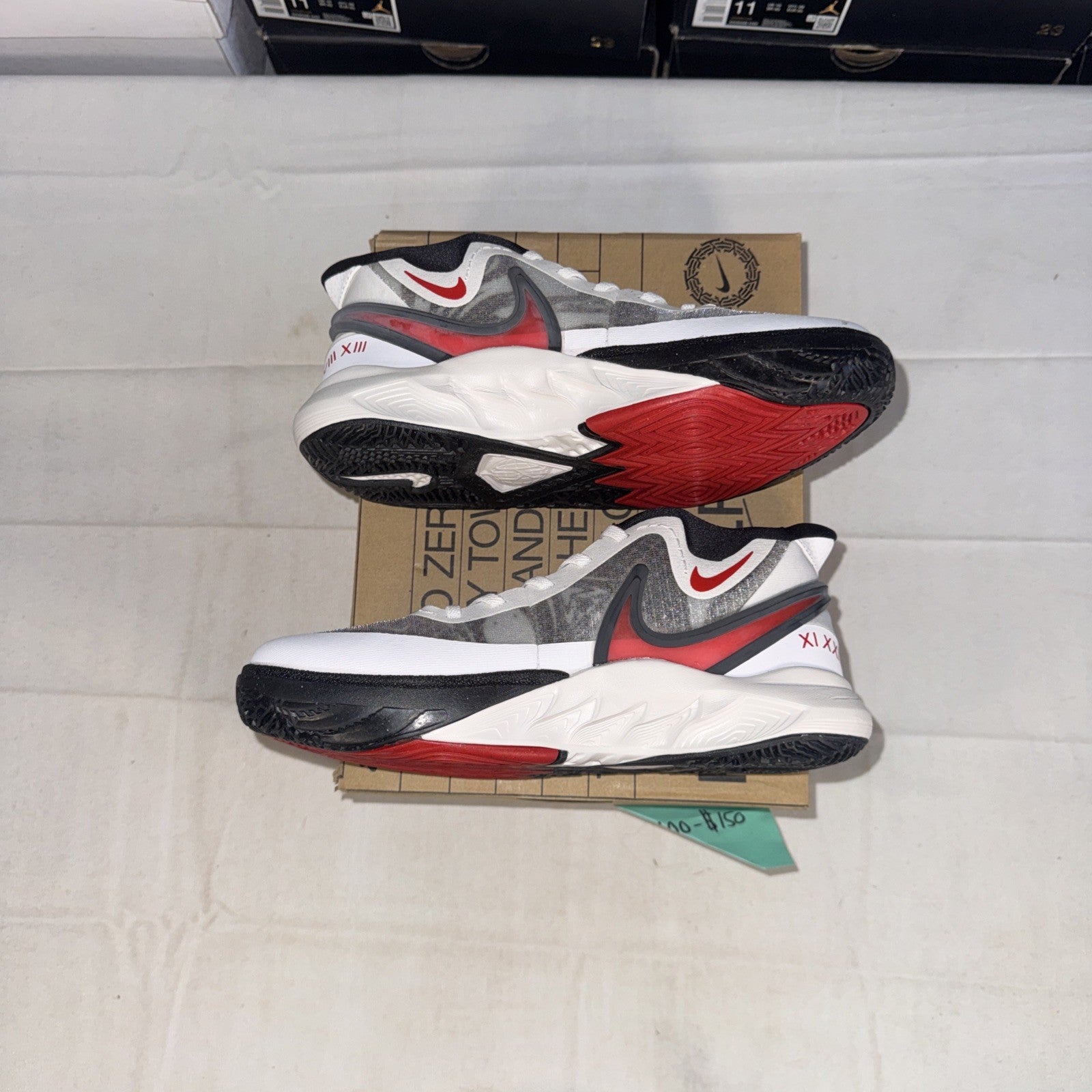 NIKE KYRIE 8 GO GS White/University Red-Black KIDS SIZE 3Y