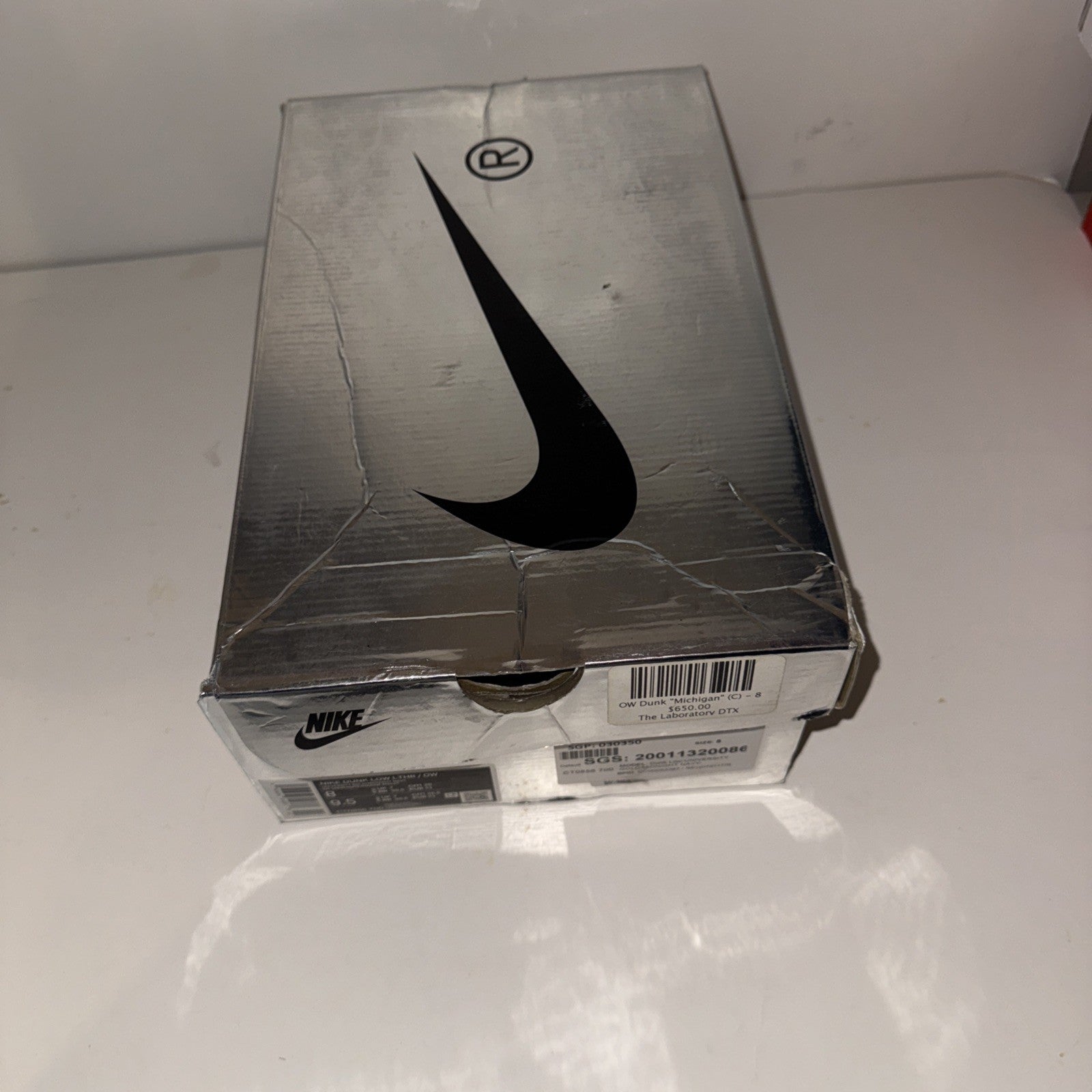 Size 8 - Nike Dunk Low x OFF-WHITE University Gold 2019