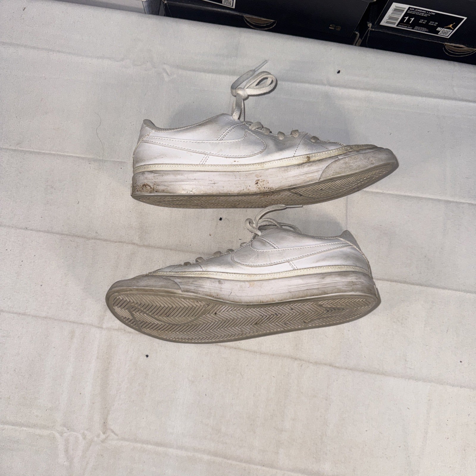 Size 6.5 (GS) - Nike Court Legacy Low Triple White